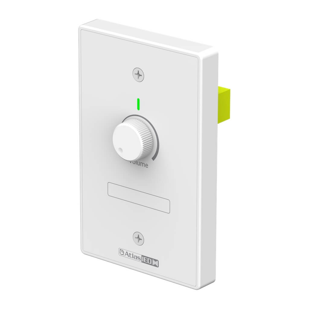 AtlasIED DMA-V - Single Zone Volume Control Wall Plate, angled