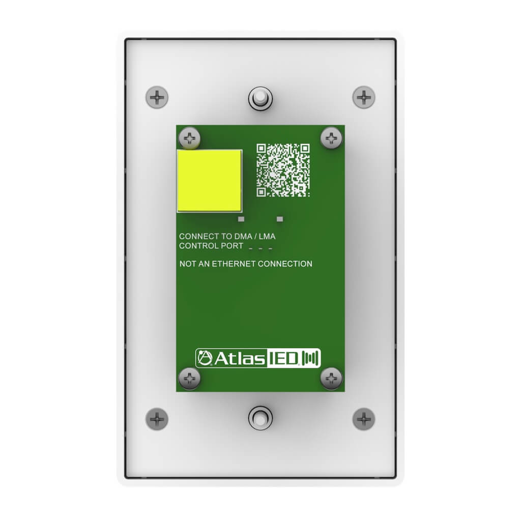 AtlasIED DMA-V - Single Zone Volume Control Wall Plate, rear
