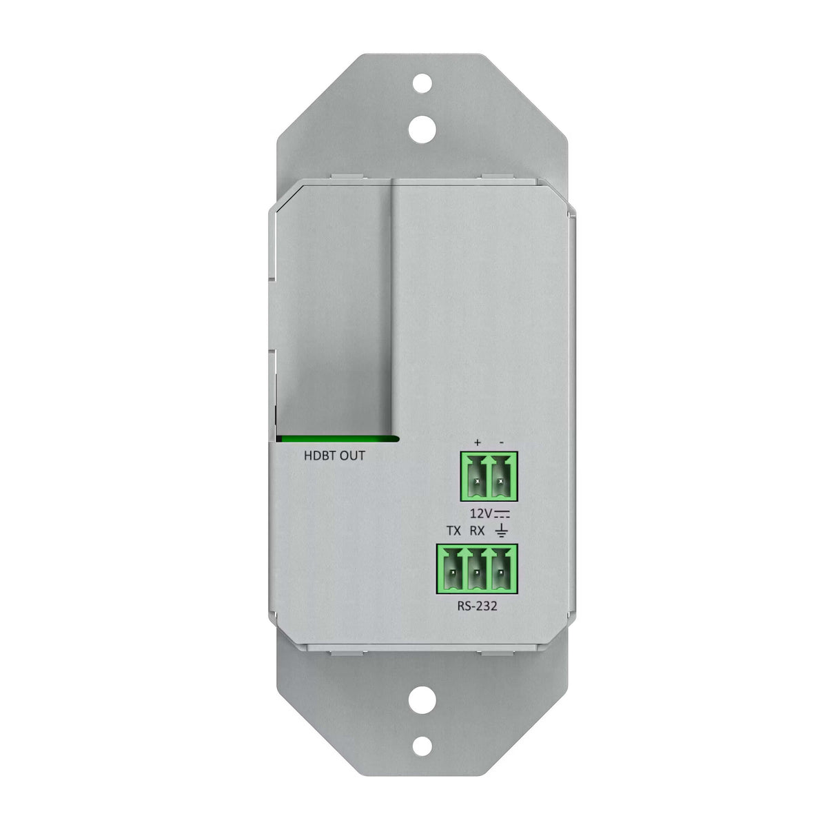 Atlona AT-DSCV-E1111-WP - 1-Gang HDBaseT Wall Plate Transmitter, rear