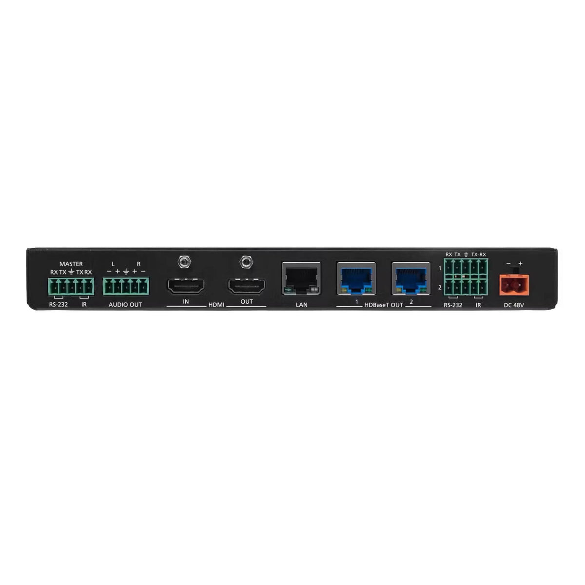 Atlona AT-HDR-CAT-2 - 1x2 4K HDR HDMI to HDBaseT Distribution Amp, rear