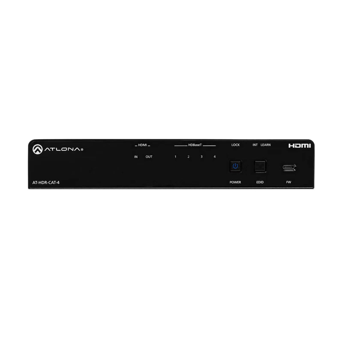 Atlona AT-HDR-CAT-4 - 1x4 4K HDR HDMI to HDBaseT Distribution Amp, front