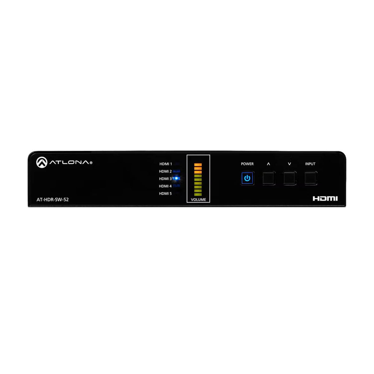 Atlona AT-HDR-SW-52 - 5x2 4K/HDR HDMI Matrix Switcher, front