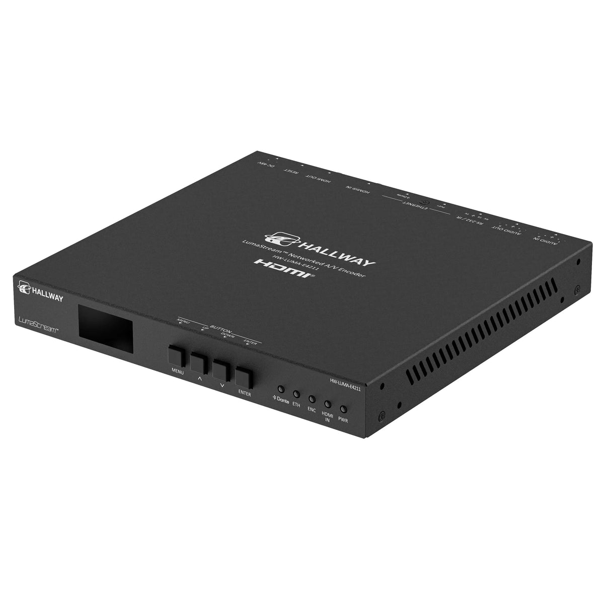 Atlona HW-LUMA-E4211 - H.264 and H.265 Networked AV Encoder, angled front