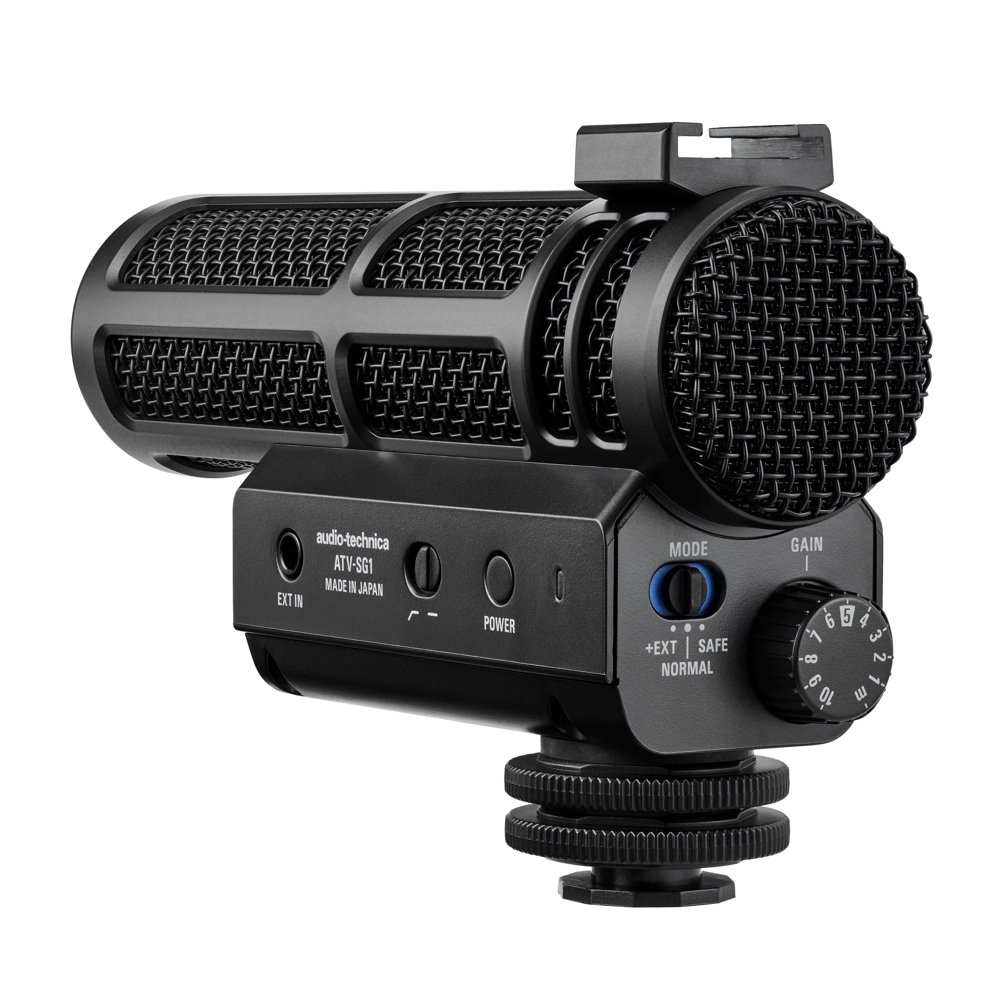 Audio-Technica ATV-SG1 - USB Rechargeable On-camera Shotgun Microphone, angle rear