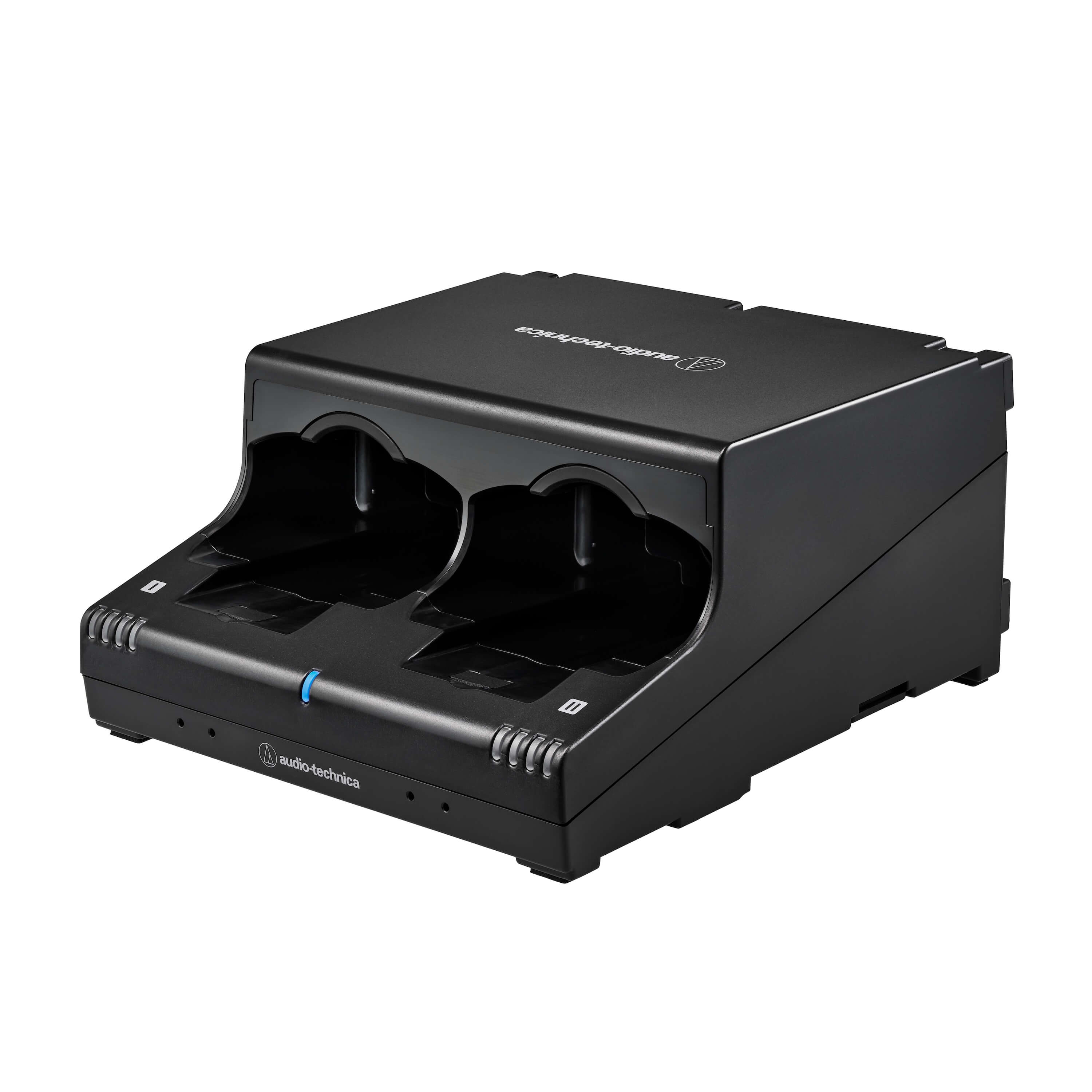 Audio-Technica ATW-CHG6 - D50 2-Bay Handheld and Body-Pack Charger, horizontal