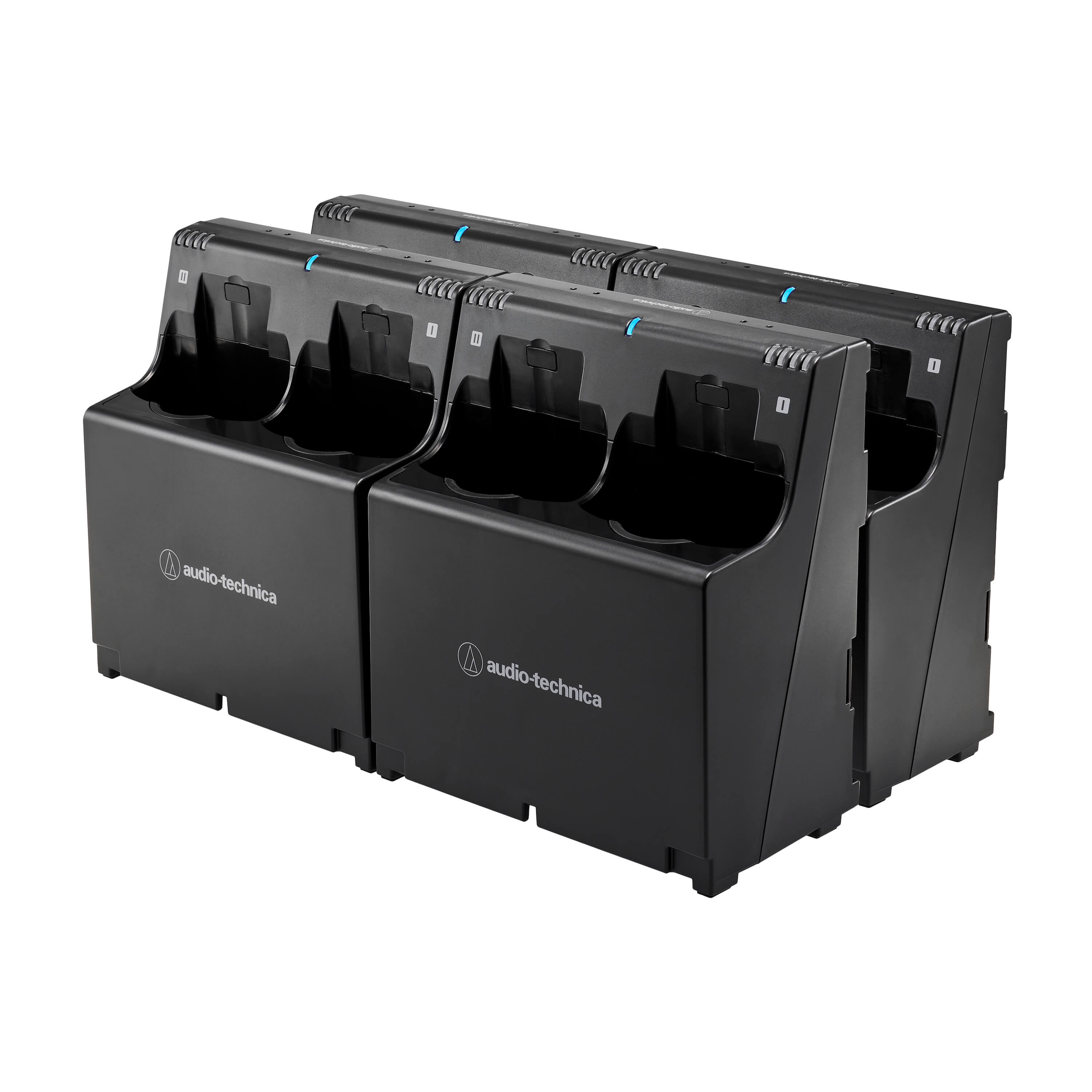 Audio-Technica ATW-CHG6 - D50 2-Bay Handheld and Body-Pack Charger, linked cluster