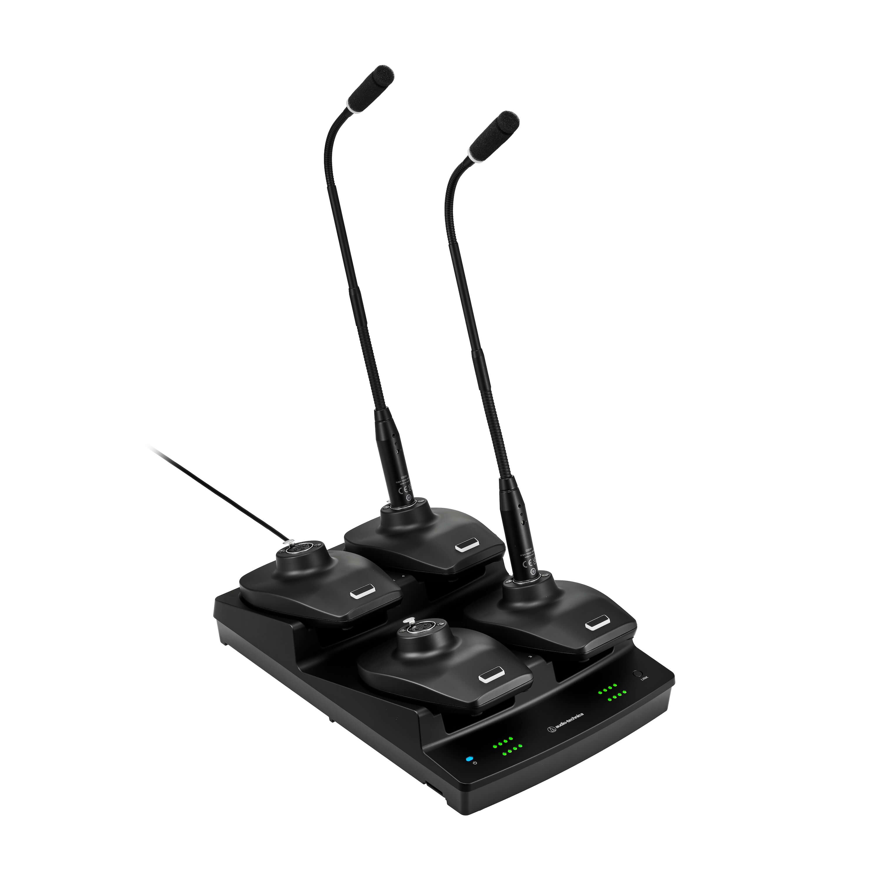 Audio-Technica ATW-CHG7 - D50 4-Bay Desk Stand Transmitter Charger, transmitters not included