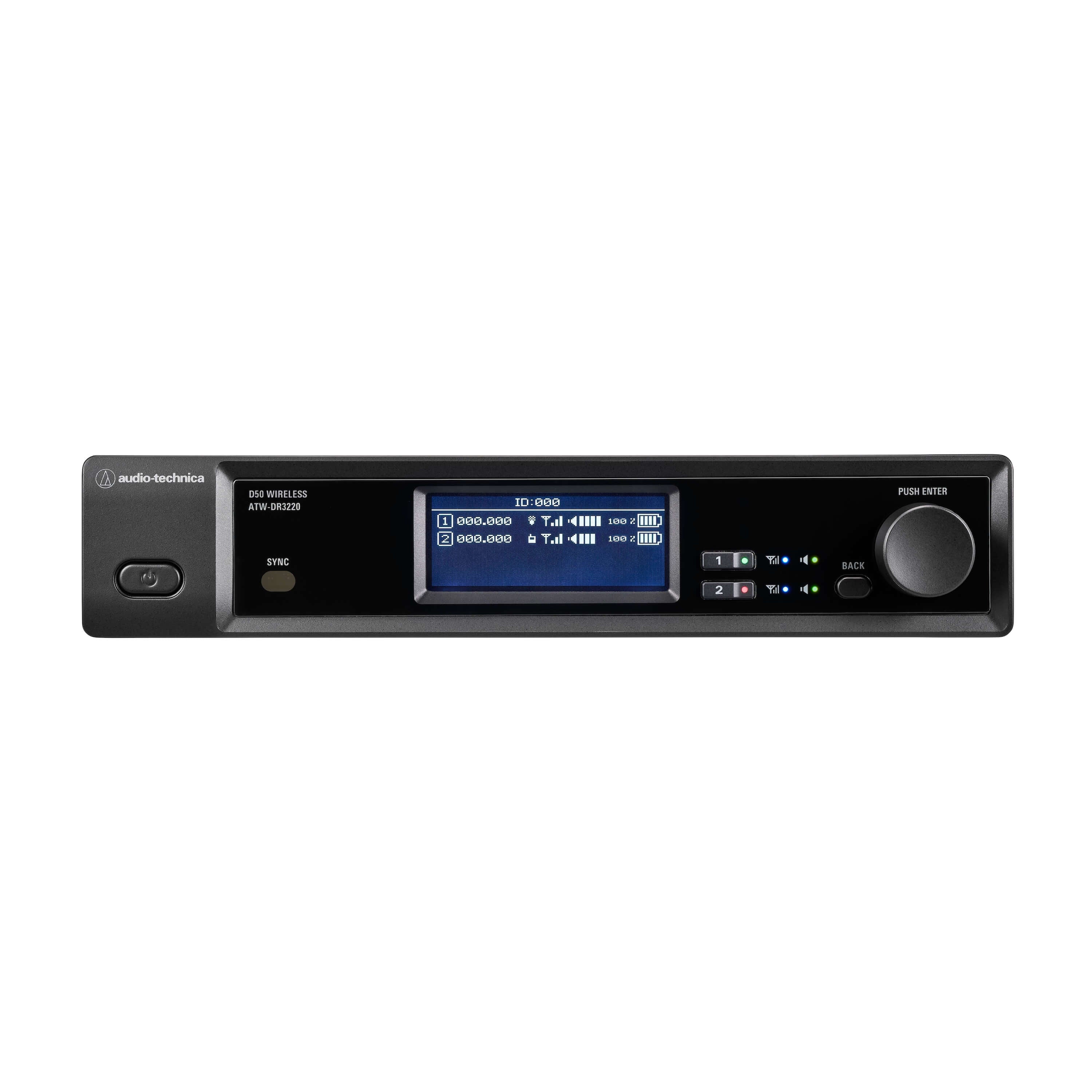 Audio-Technica ATW-DR3220LK - D50 2-Ch LINK-Enabled Receiver, front
