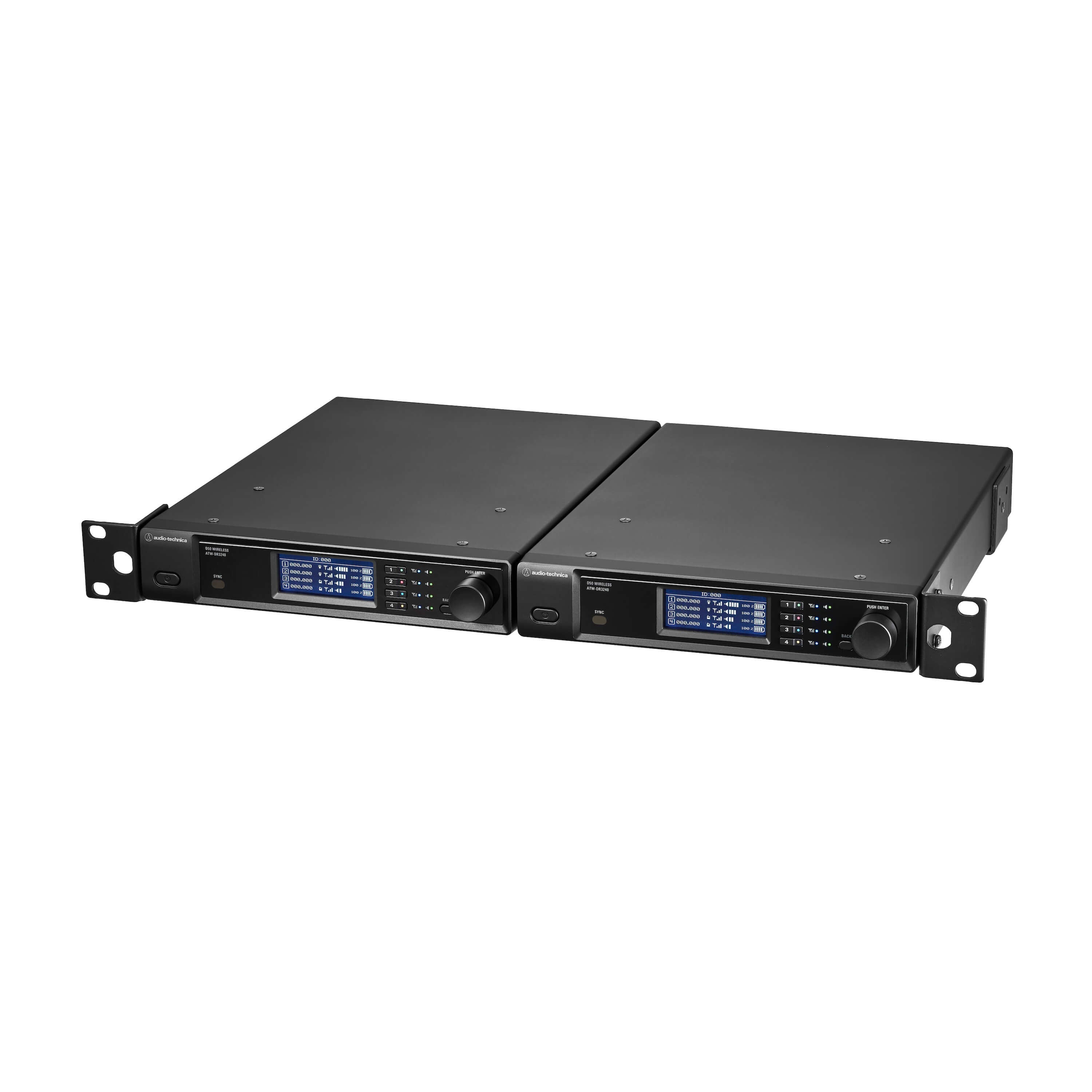 Audio-Technica ATW-DR3240DAN - D50 4-Ch Dante-Enabled Receiver, dual rack
