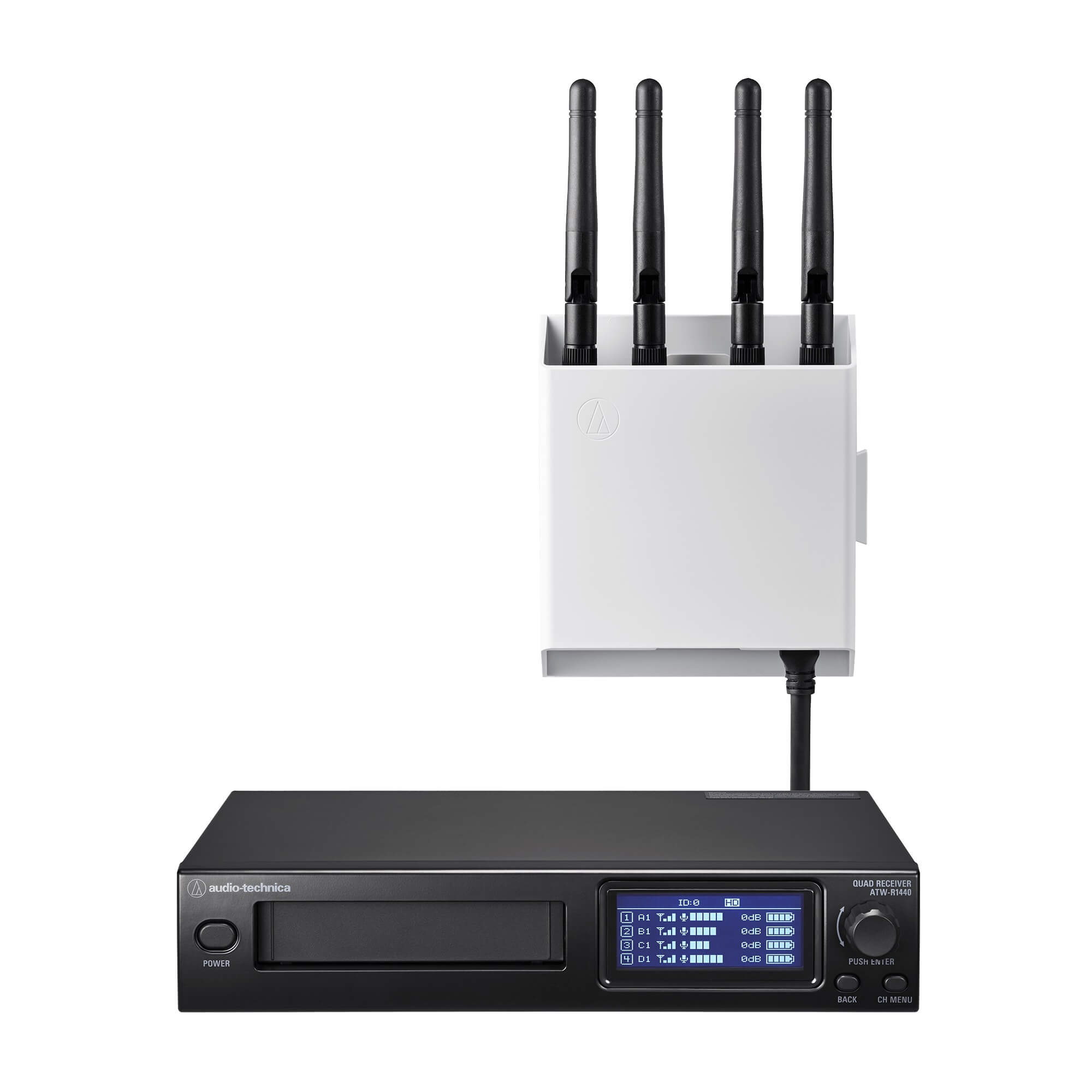 Audio-Technica ATW-R1440 - System 20 PRO 4-Channel Receiver, remote