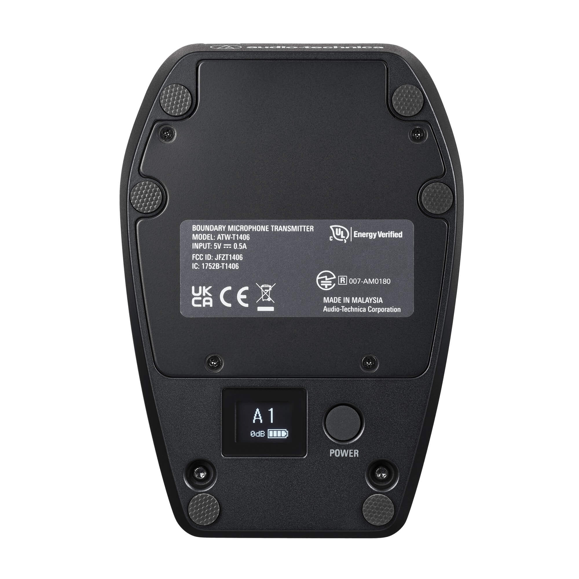 Audio-Technica ATW-T1406 - System 20 PRO Boundary Microphone Transmitter, bottom
