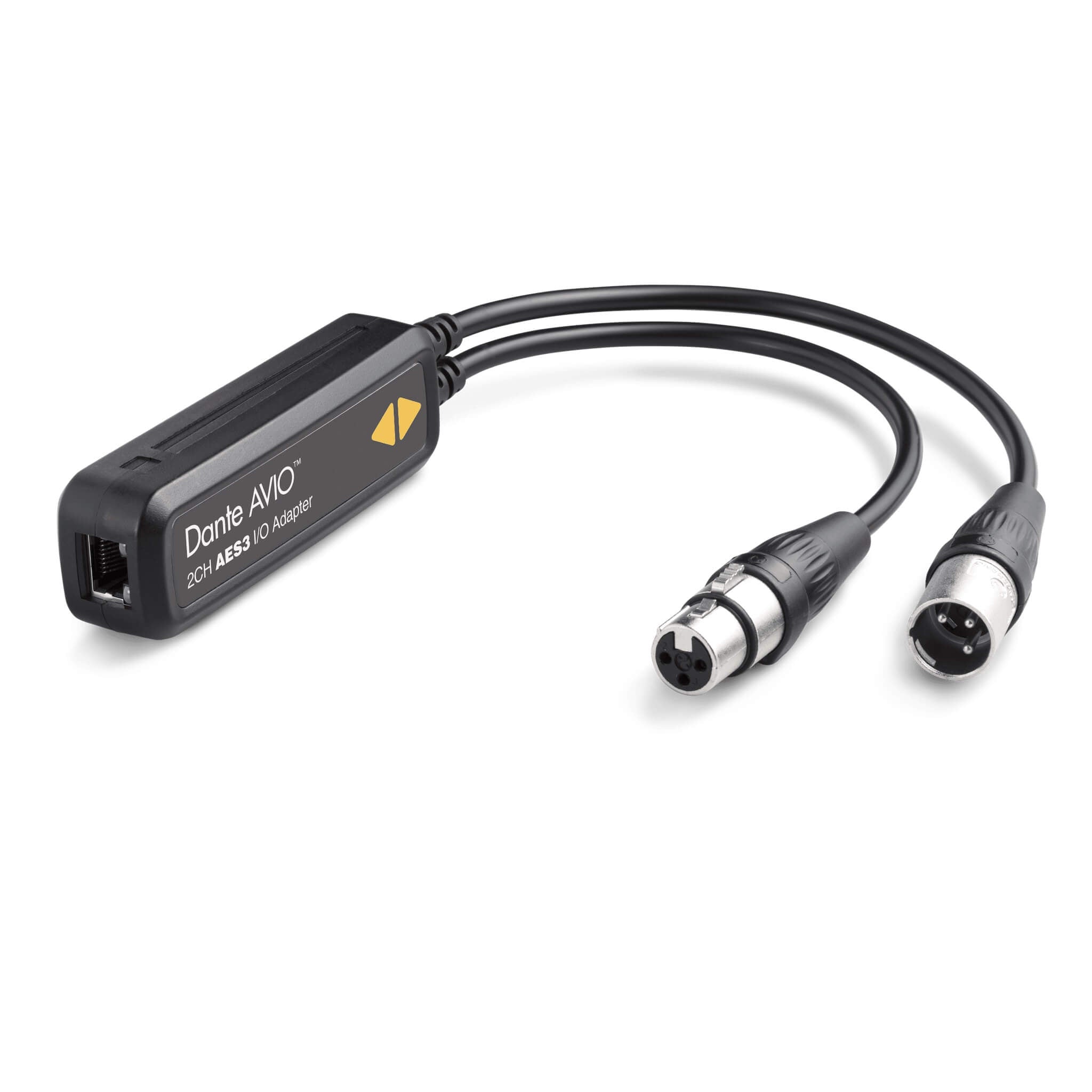 Audinate Dante AVIO 2-Channel AES3 I/O Adapter, angle