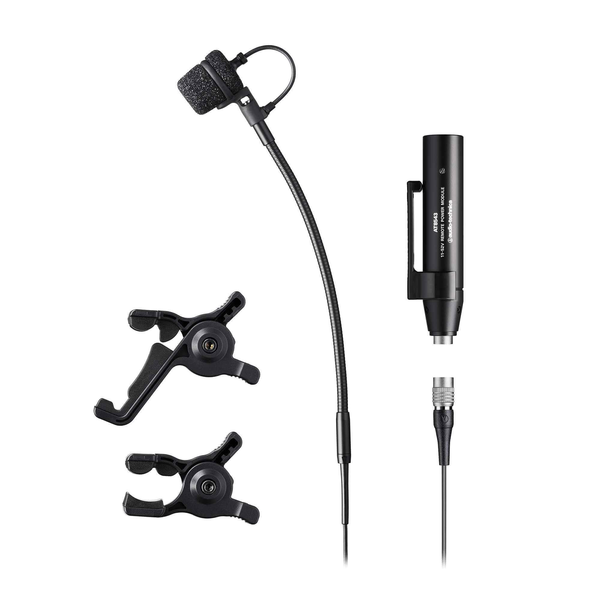 Audio-Technica ATM355VF - Compact Clip-on Instrument Microphone with power module