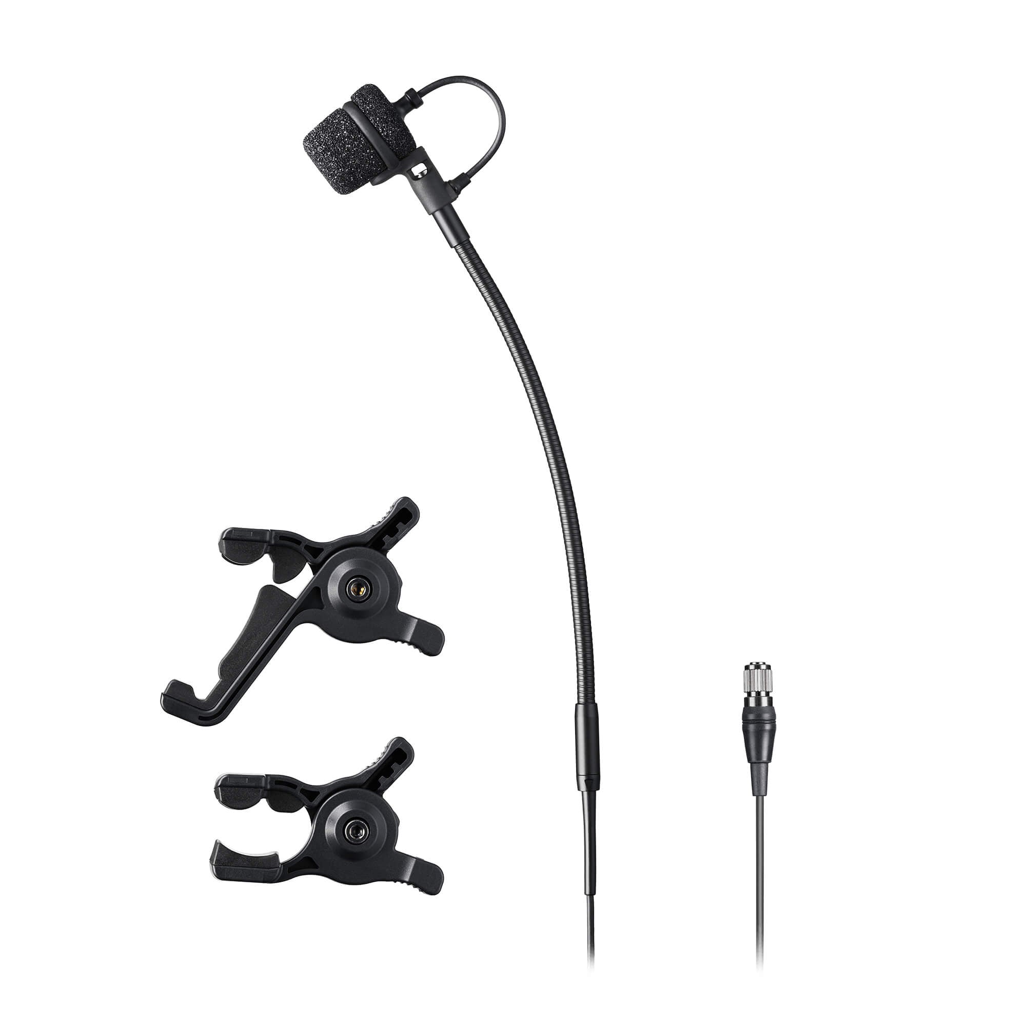 Audio-Technica ATM355VFcH - Compact Clip-on Instrument Microphone terminated for AT cH-style body-pack transmitters