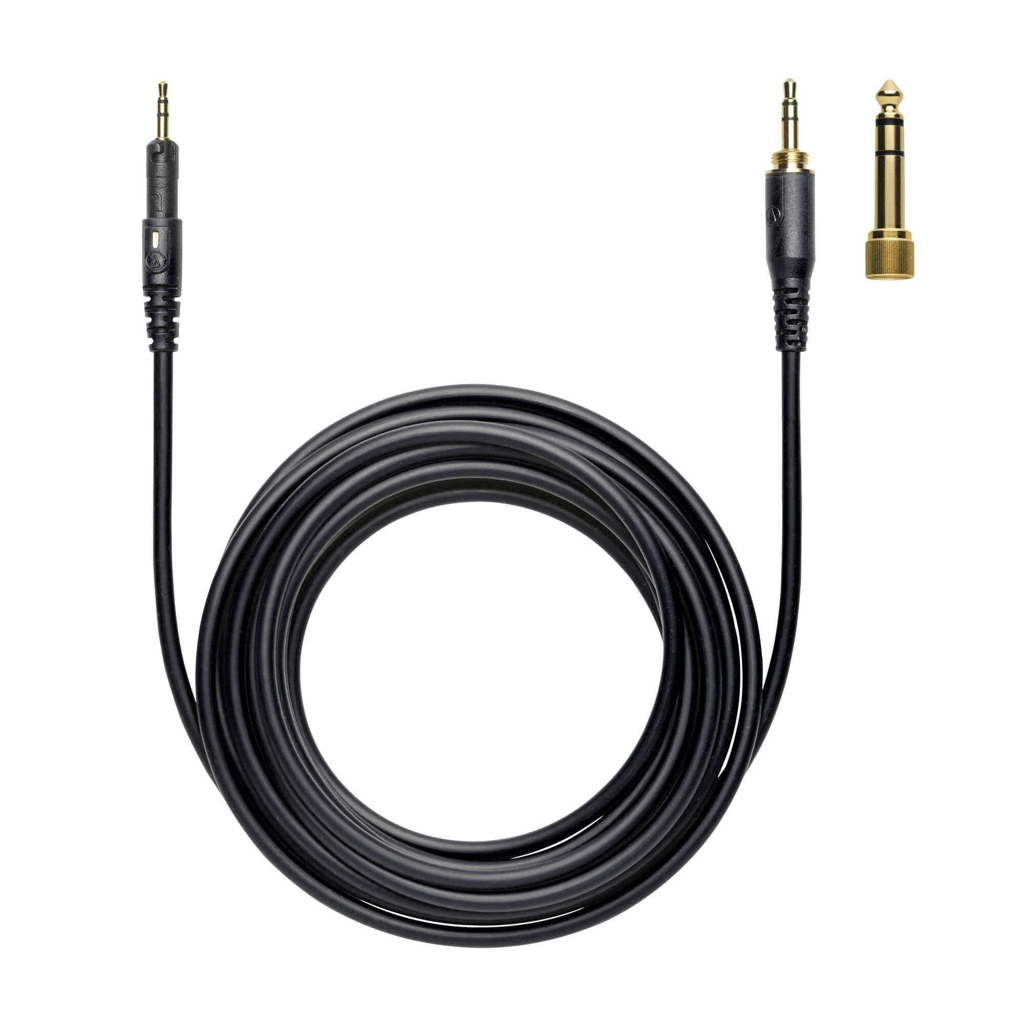 Audio-Technica ATH-M40x Professional Monitor Headphones, detachable straight cable with 1/4" adapter plug