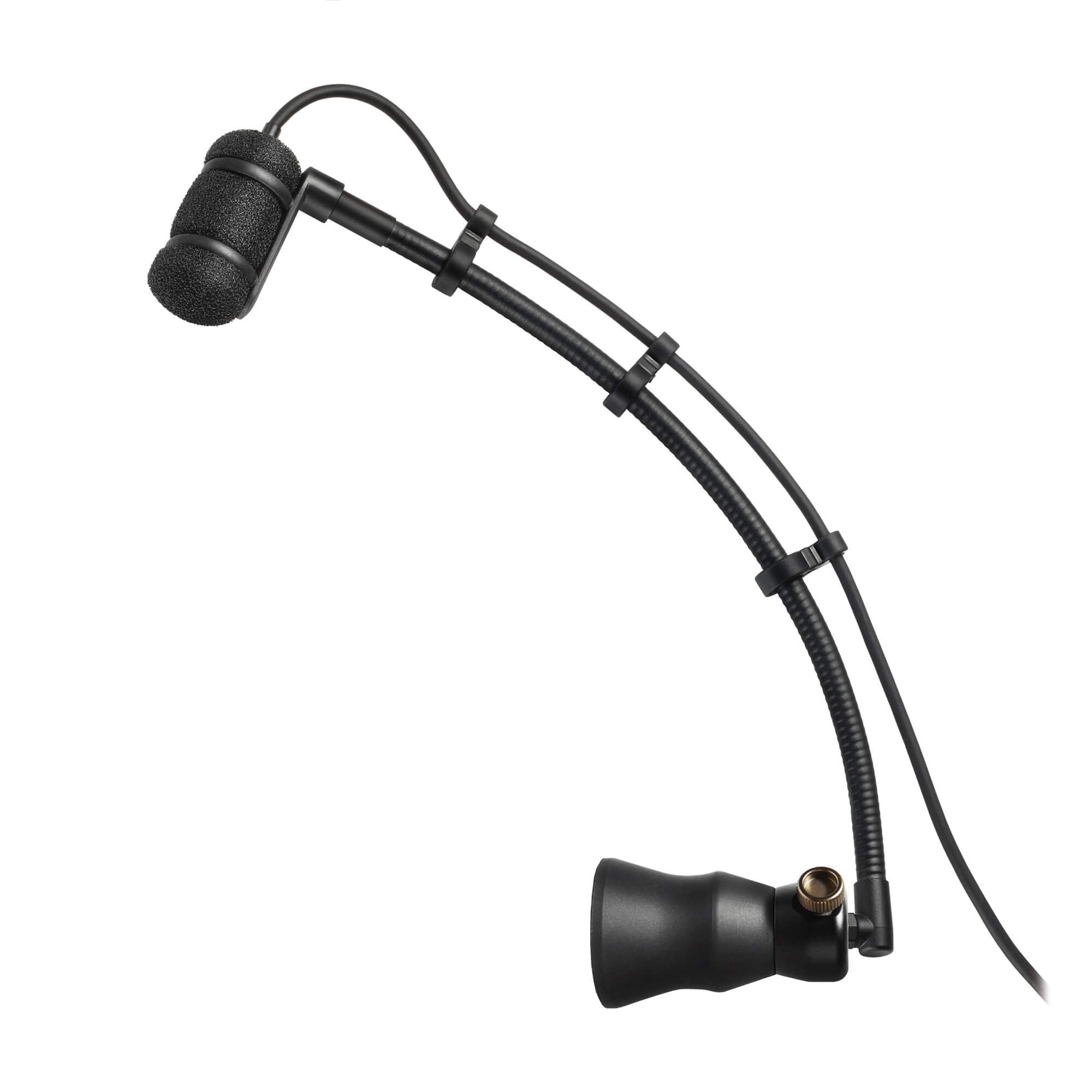 The Audio-Technica ATM350PL Cardioid Condenser Instrument Microphone with Piano Mounting System