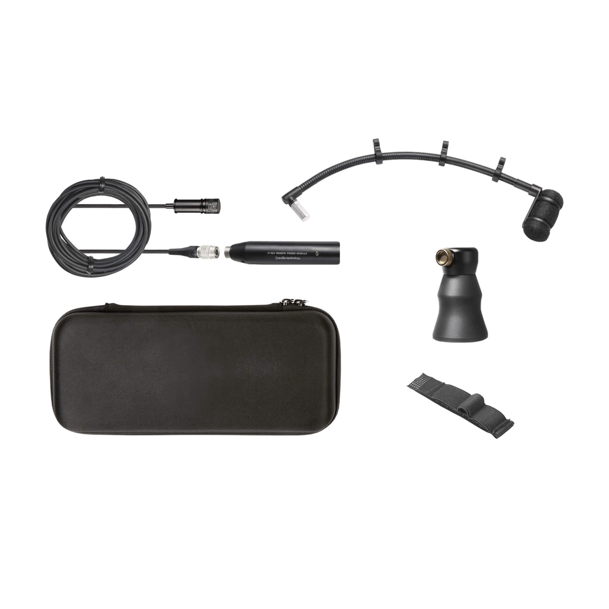 The Audio-Technica ATM350PL Cardioid Condenser Instrument Microphone with Piano Mounting System, kit