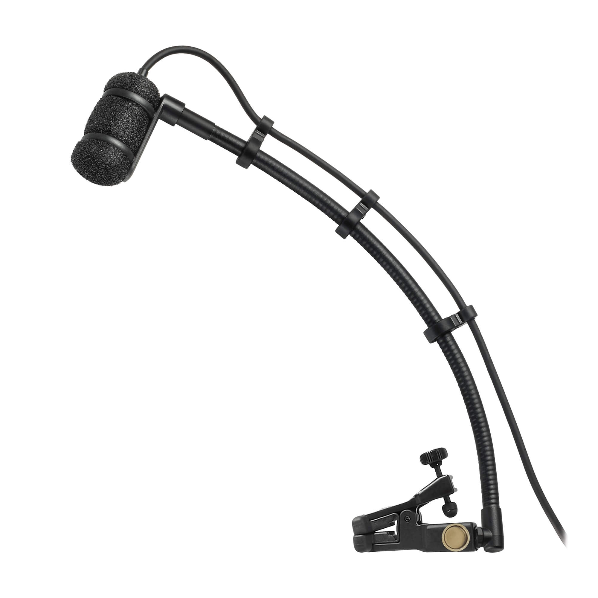 The Audio-Technica ATM350UL Cardioid Condenser Instrument Microphone with Universal Clip-on Mounting System