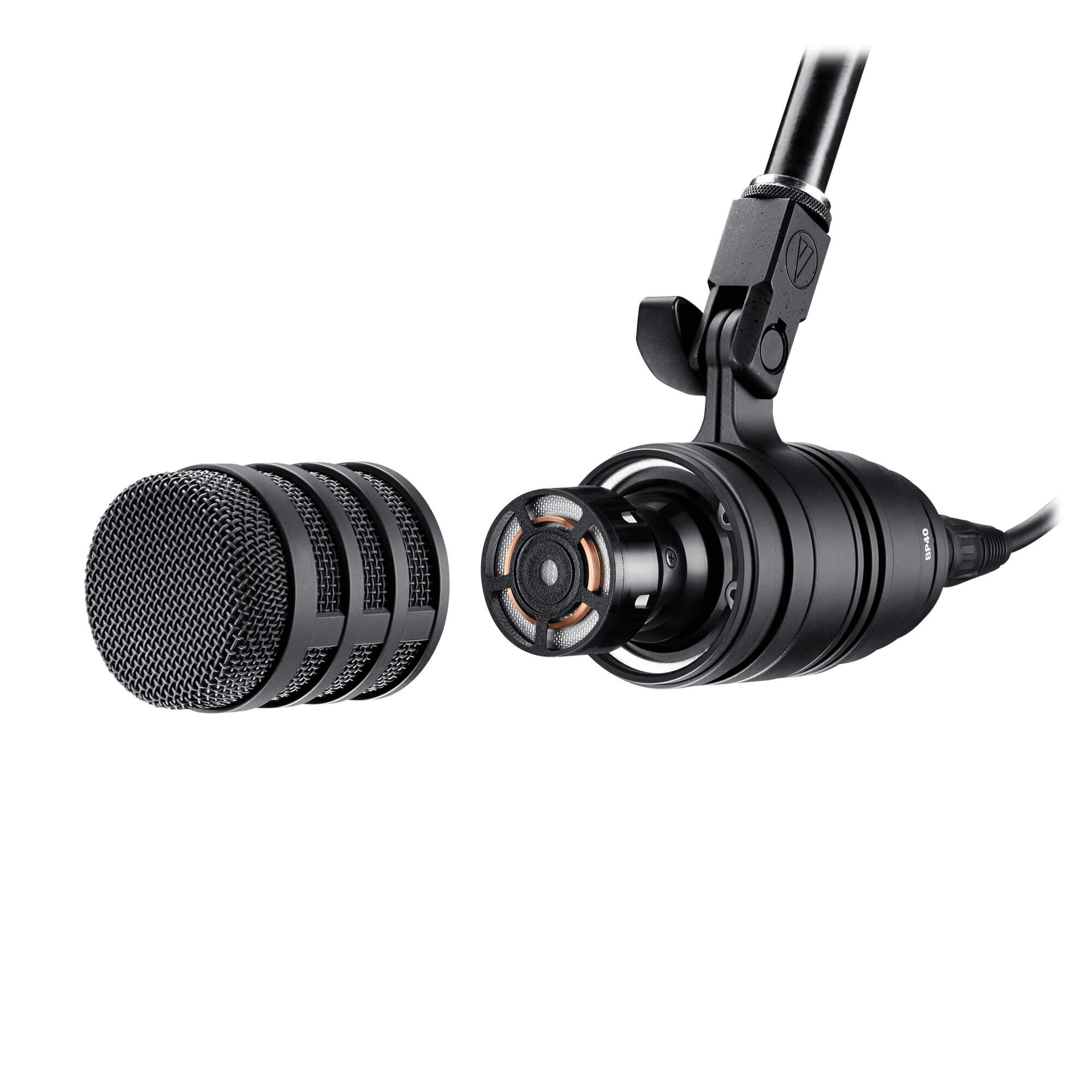 Audio-Technica BP40 - Large-Diaphragm Dynamic Broadcast Microphone, with capsule exposed