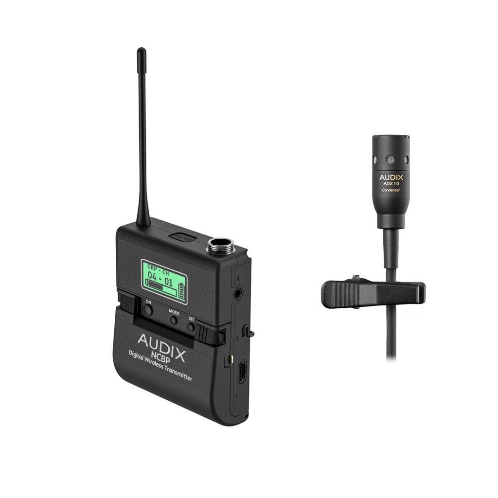 Audix Novacore NCBPADX10 - NCBP Bodypack Wireless Transmitter with ADX10 lavalier microphone bundle