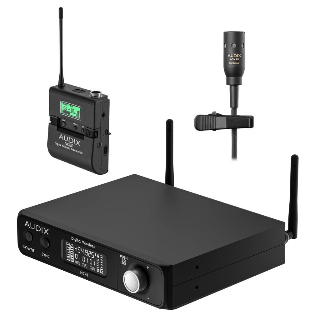 Audix Novacore NCBX10 - Bodypack Digital Wireless System with ADX10 lavalier microphone