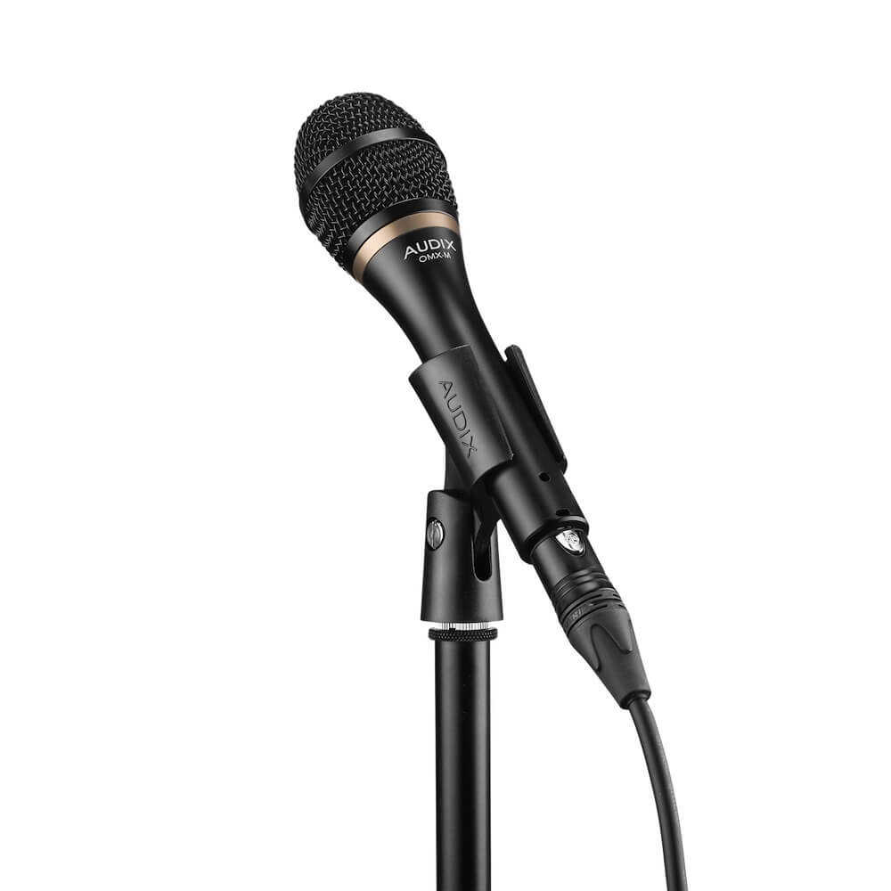 Audix OMX-M - Dynamic Supercardioid Vocal Microphone, mic stand