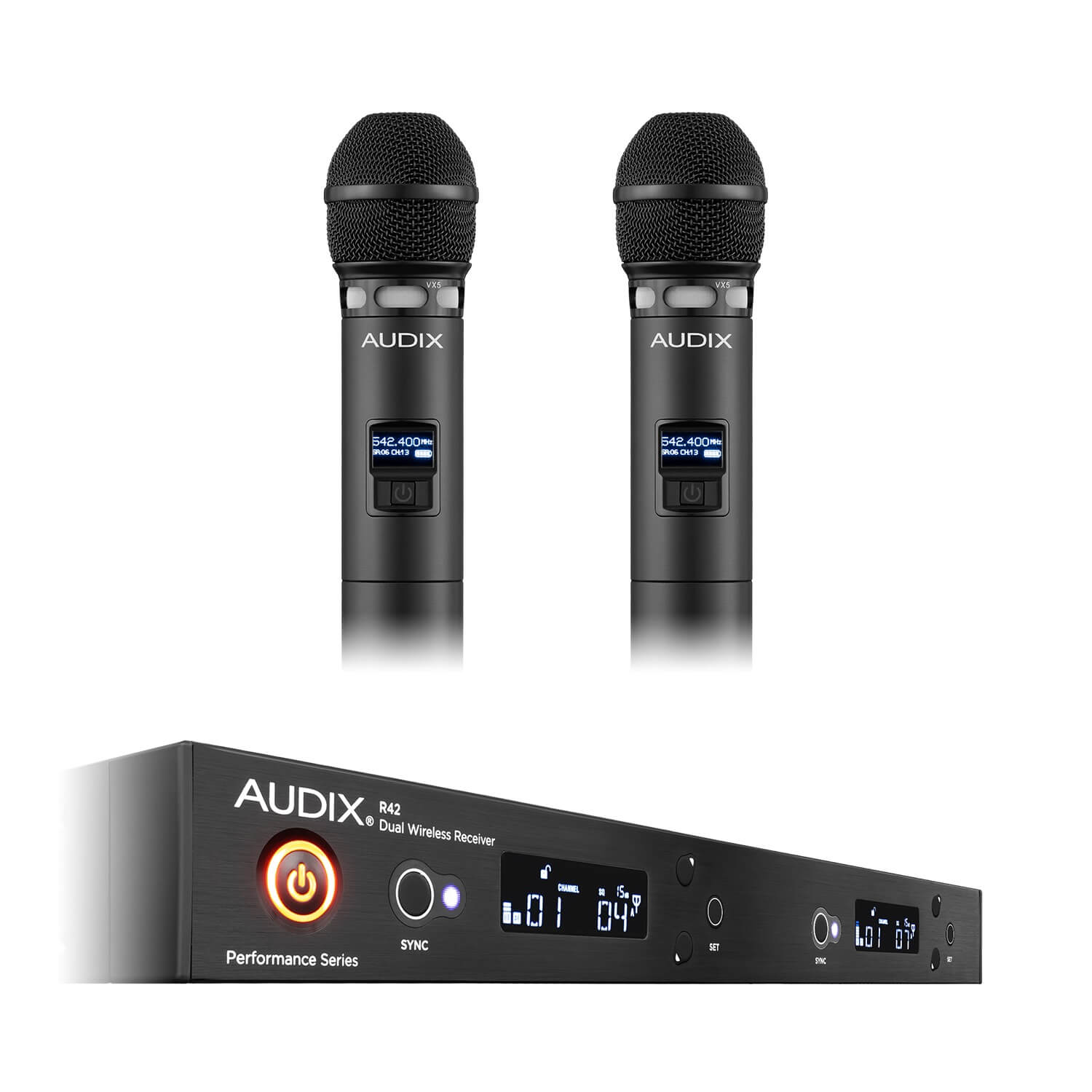 Audix AP42 VX5 - VX5 Dual Handheld Wireless Microphone System