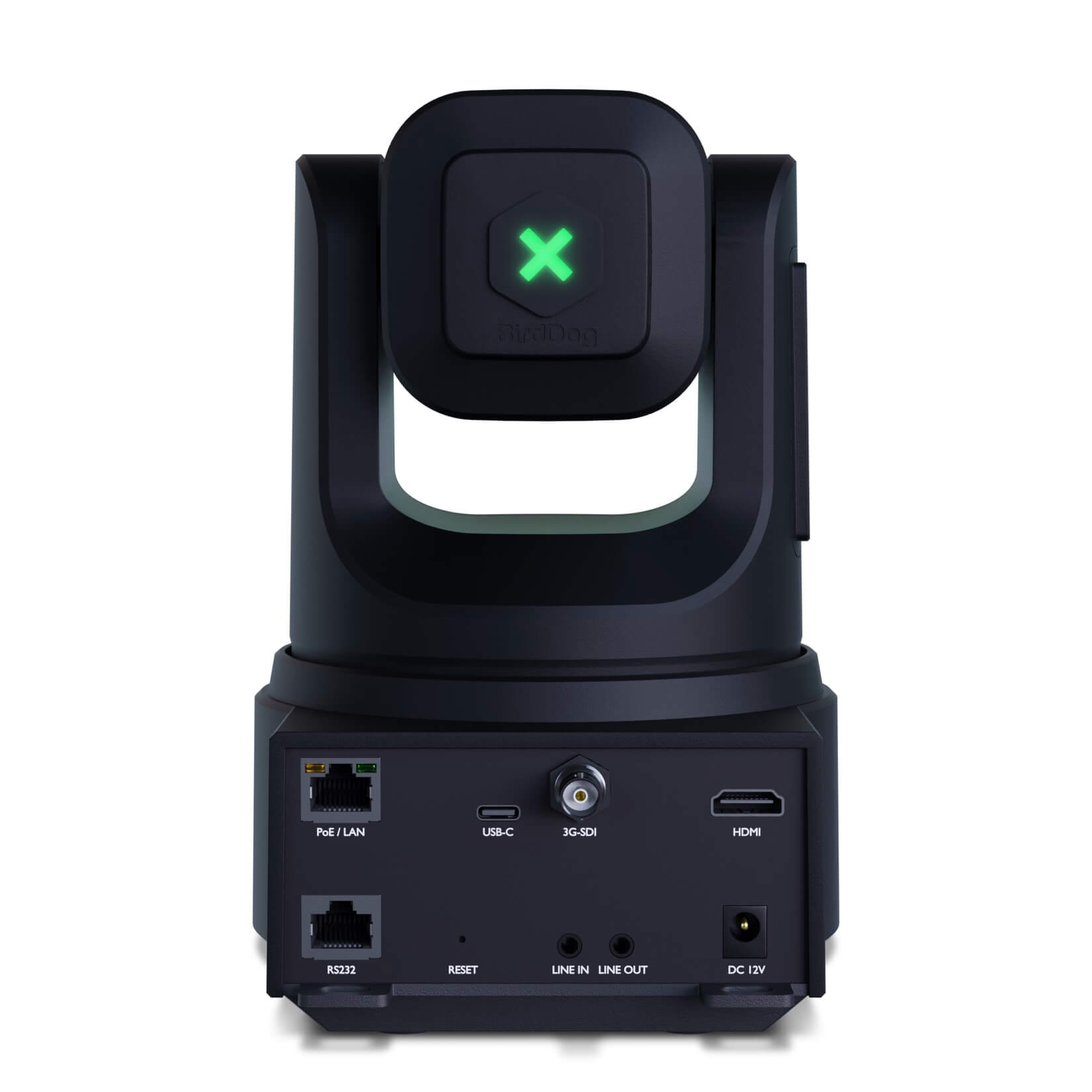 BirdDog X4E Ultra (black) - 4K60 PTZ Camera with 20x Optical Zoom, rear
