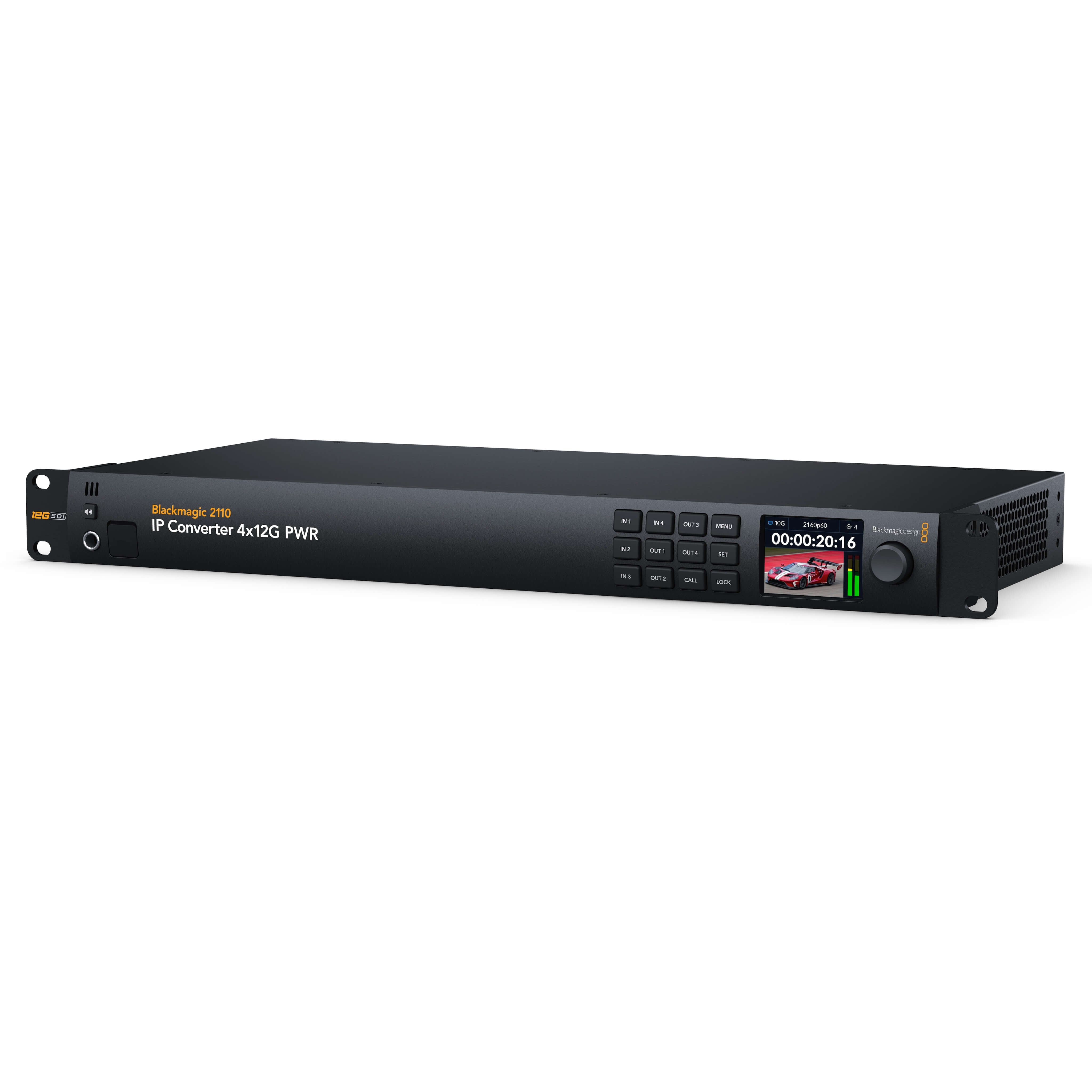 Blackmagic Design 2110 IP Converter 4x12G PWR, angle