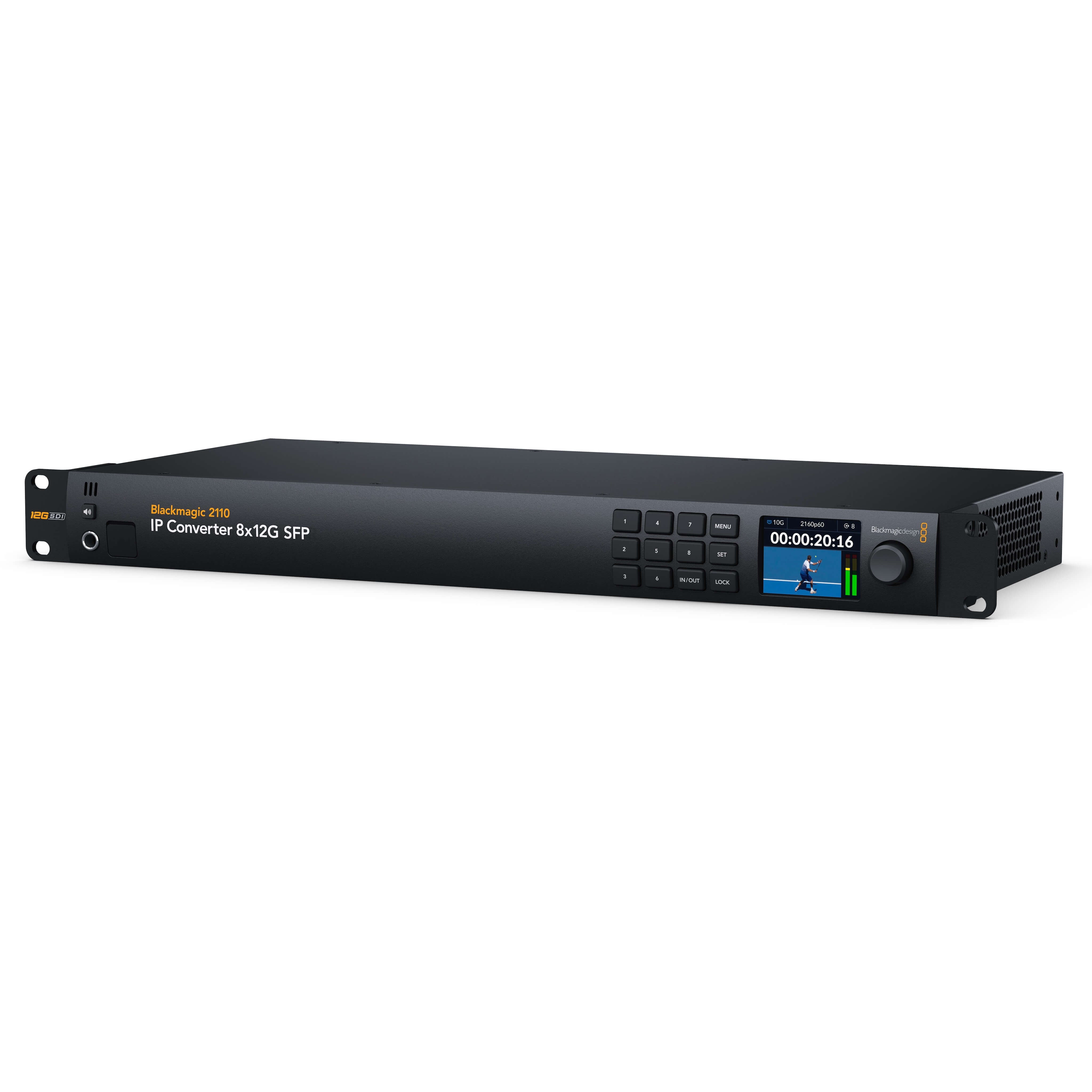 Blackmagic Design 2110 IP Converter 8x12G SFP, angle