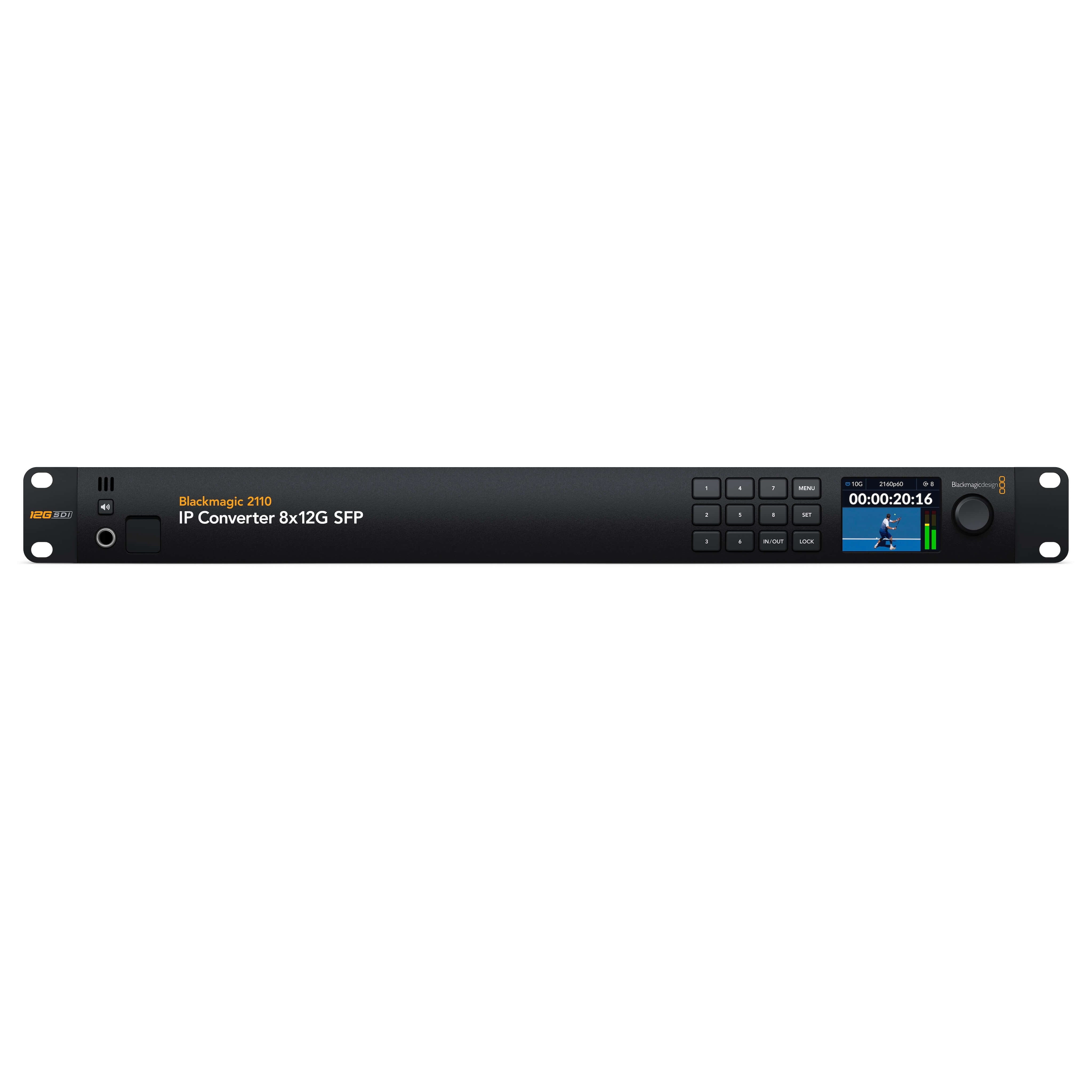 Blackmagic Design 2110 IP Converter 8x12G SFP, front