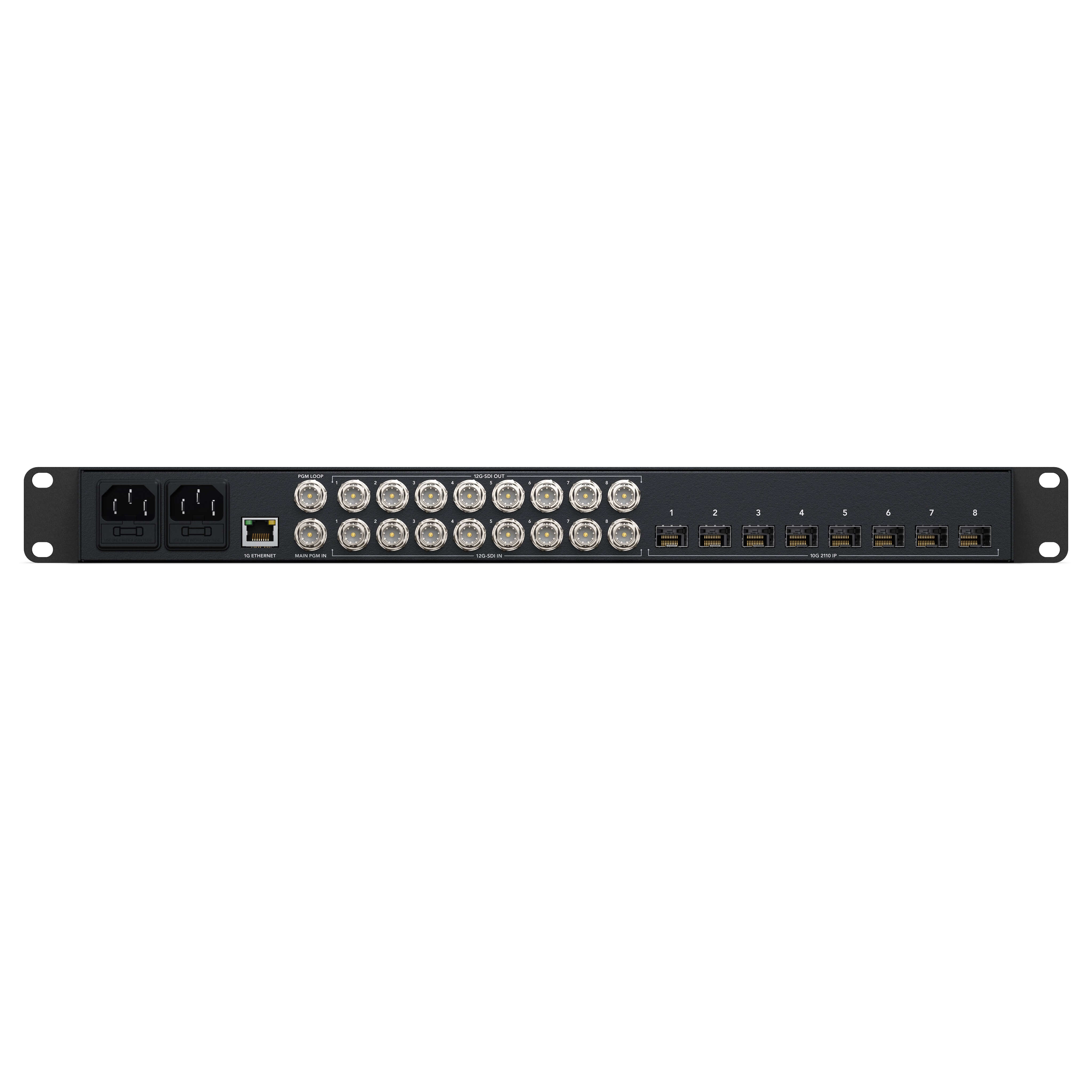 Blackmagic Design 2110 IP Converter 8x12G SFP, rear
