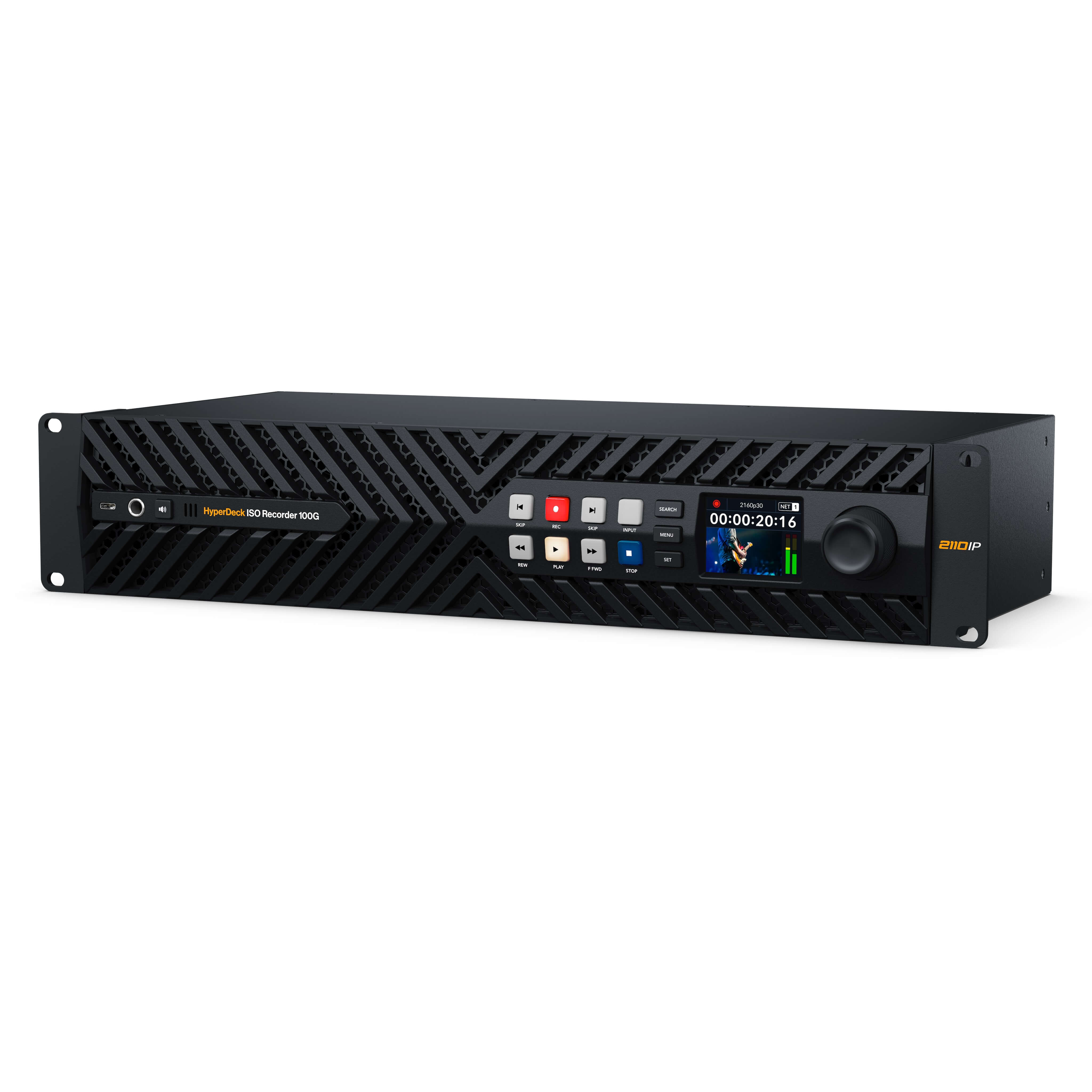 Blackmagic Design HyperDeck ISO Recorder 100G - 8-ch Ultra HD Video, angled