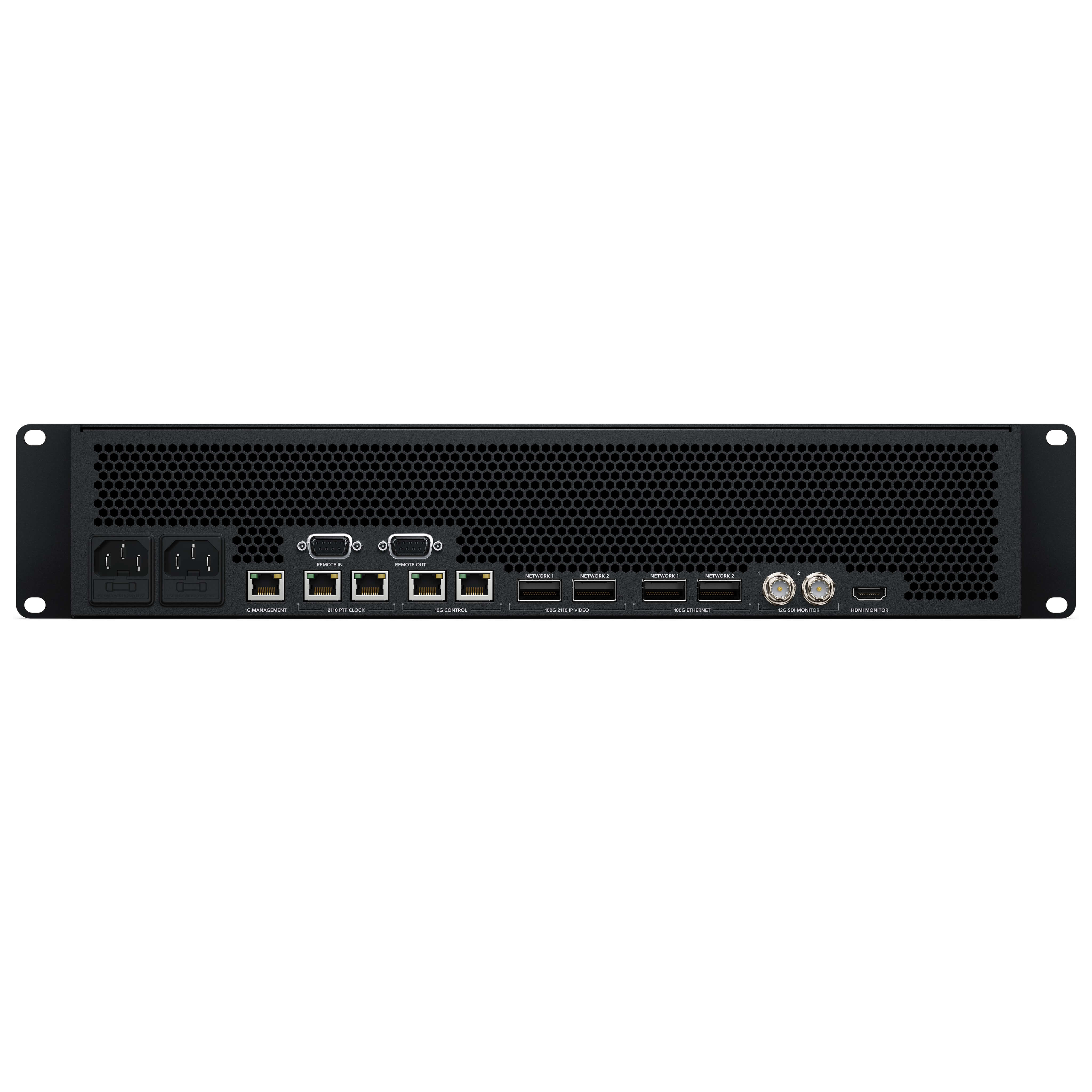 Blackmagic Design HyperDeck ISO Recorder 100G - 8-ch Ultra HD Video, rear