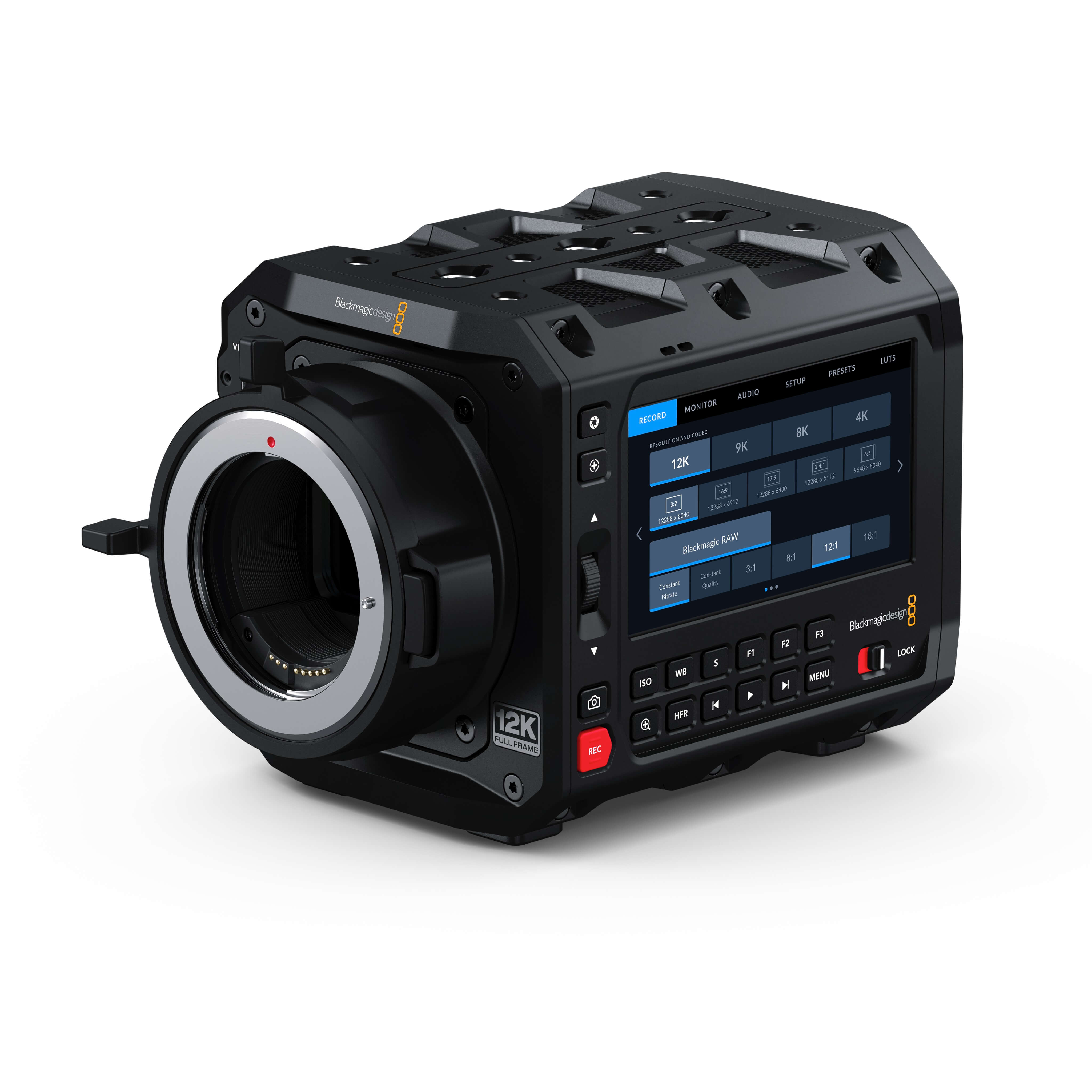 Blackmagic Design PYXIS 12K - Full Frame HDR Digital Film Camera, EF mount, side angle