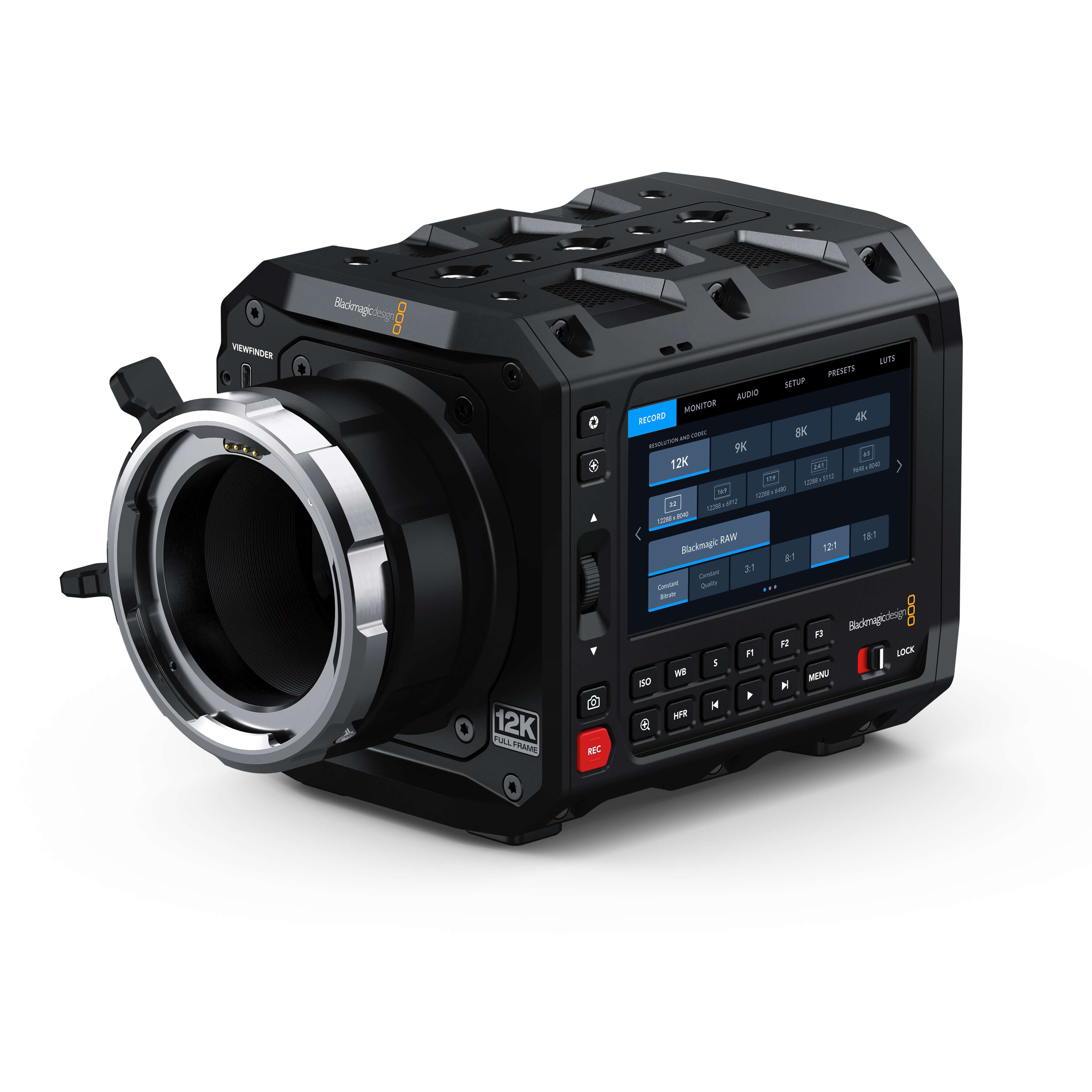 Blackmagic Design PYXIS 12K - Full Frame HDR Digital Film Camera, PL mount, side angle