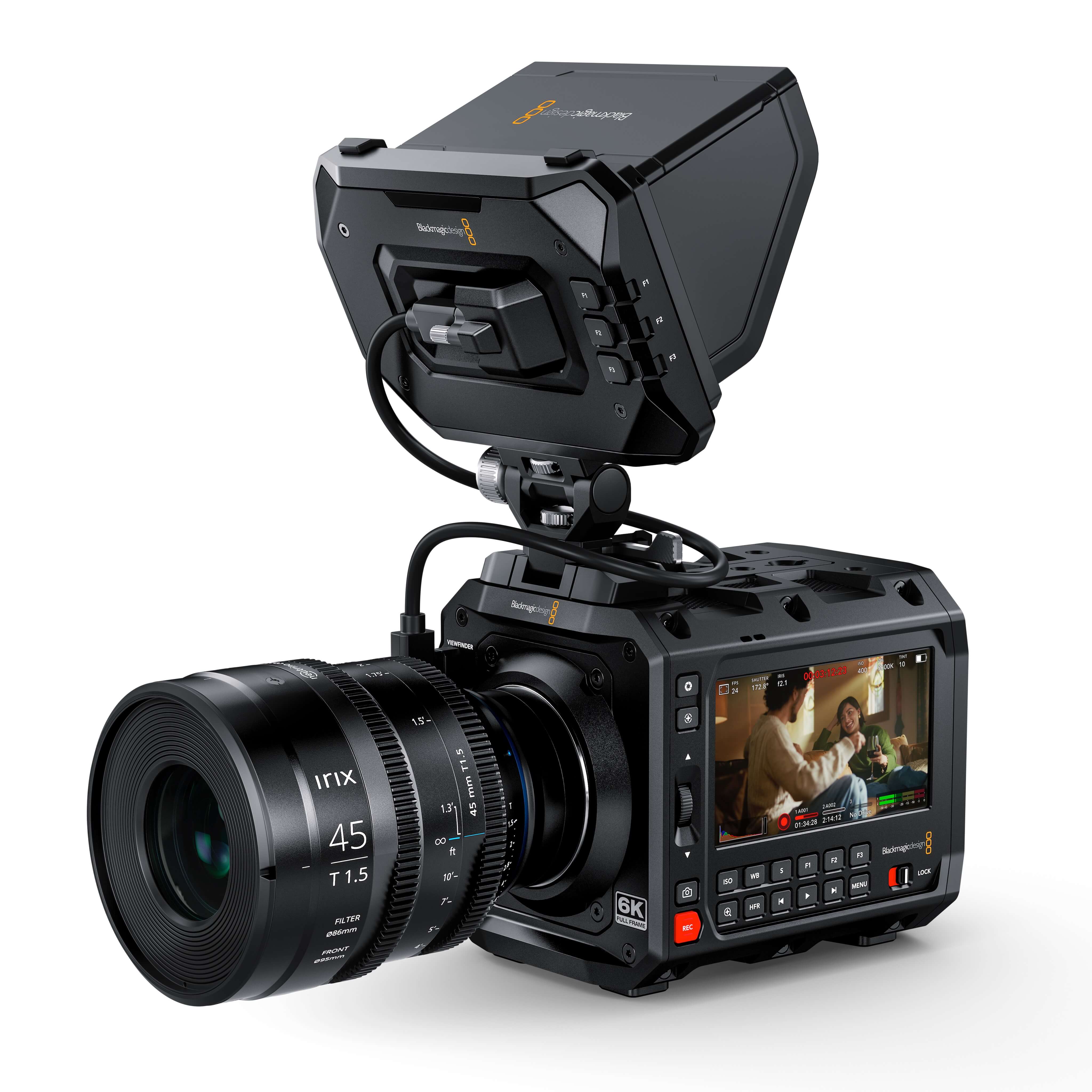 Blackmagic Design PYXIS Monitor Kit - 5" Touchscreen, Sunshade, Mount, installed
