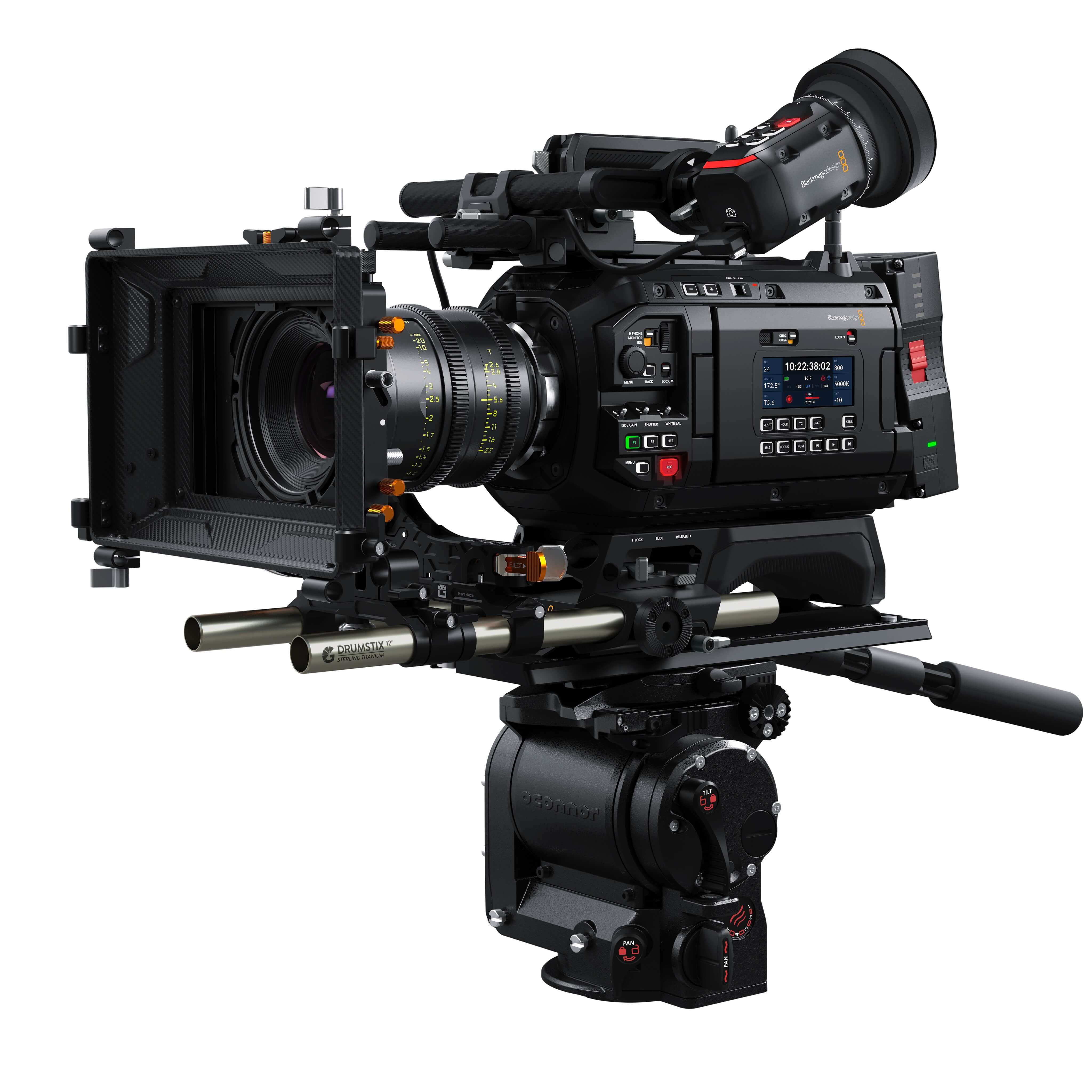 Blackmagic Design URSA Cine 17K 65 - Large Format Digital Film Camera, optional equipment shown