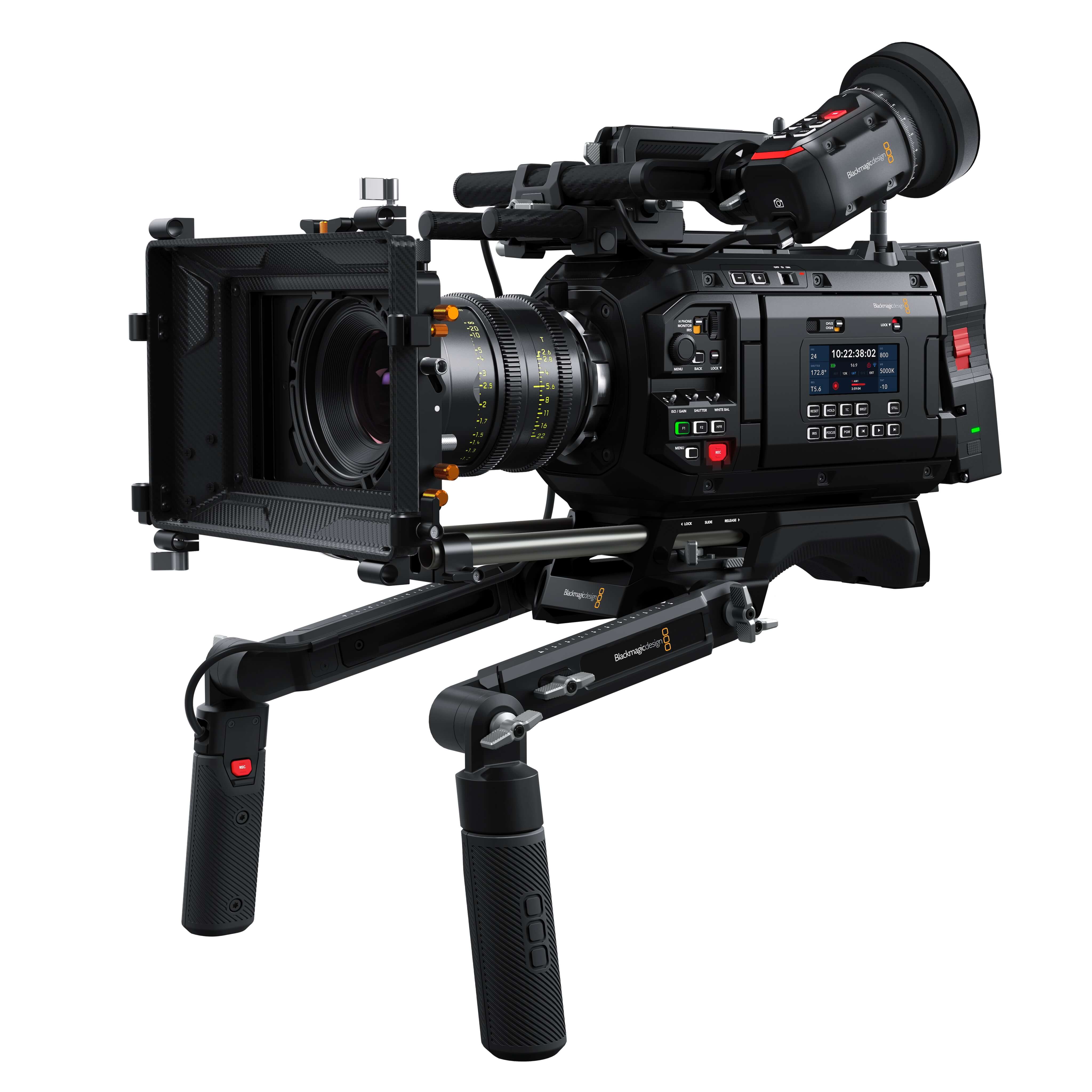 Blackmagic Design URSA Cine Grips with Start/Stop Recording Button, mount angle