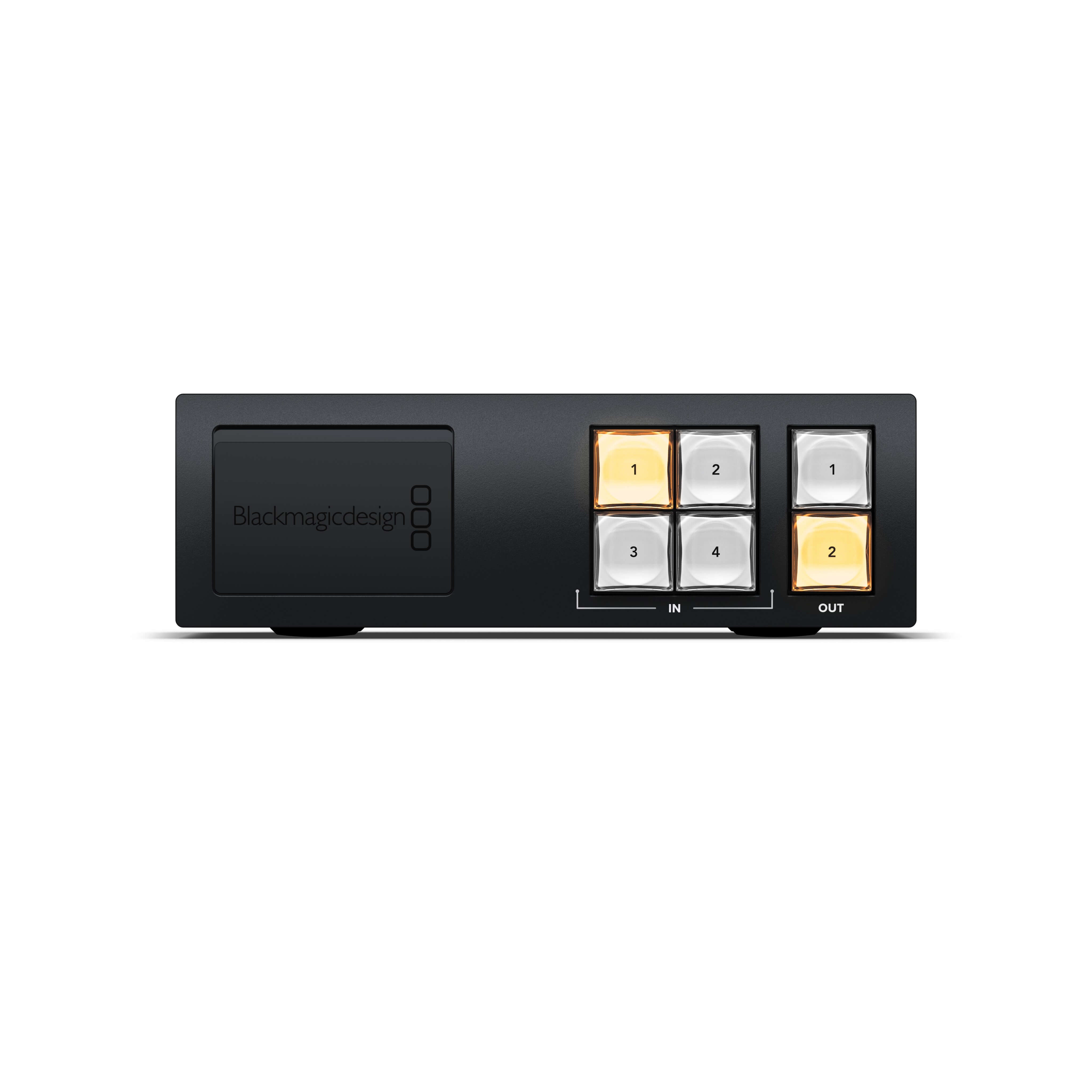 Blackmagic Design Videohub Mini 4x2 12G - Compact 12G-SDI Video Router, front