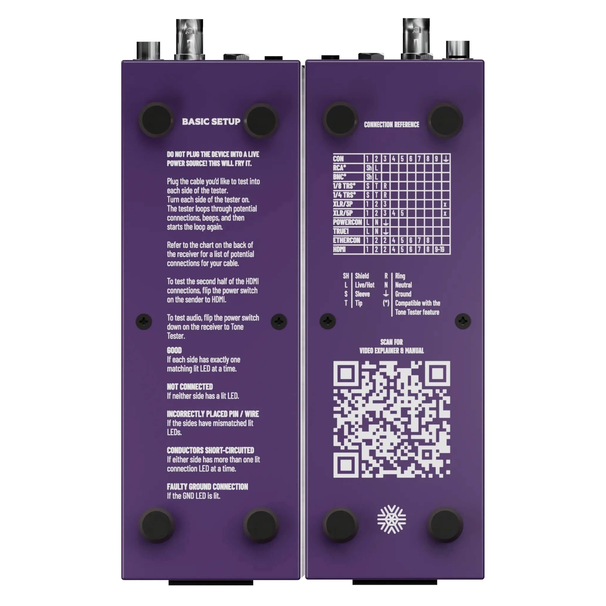 Blizzard Lighting Cable Guy Multi-functional Cable Tester, back