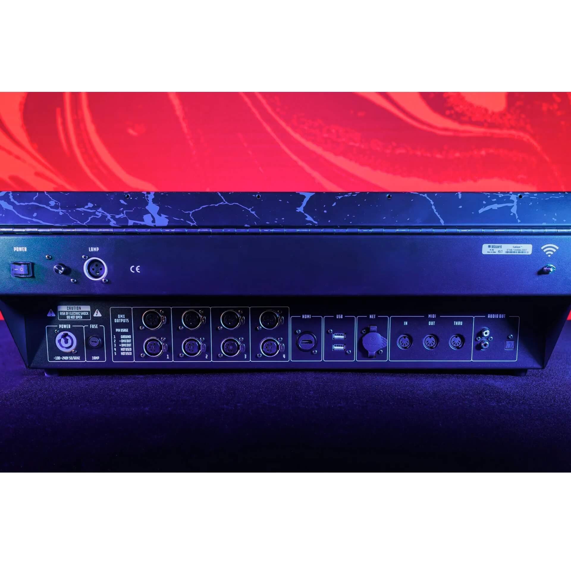 Blizzard Lighting CueSlayer - 8 or 4 Universe Lighting Controller, rear