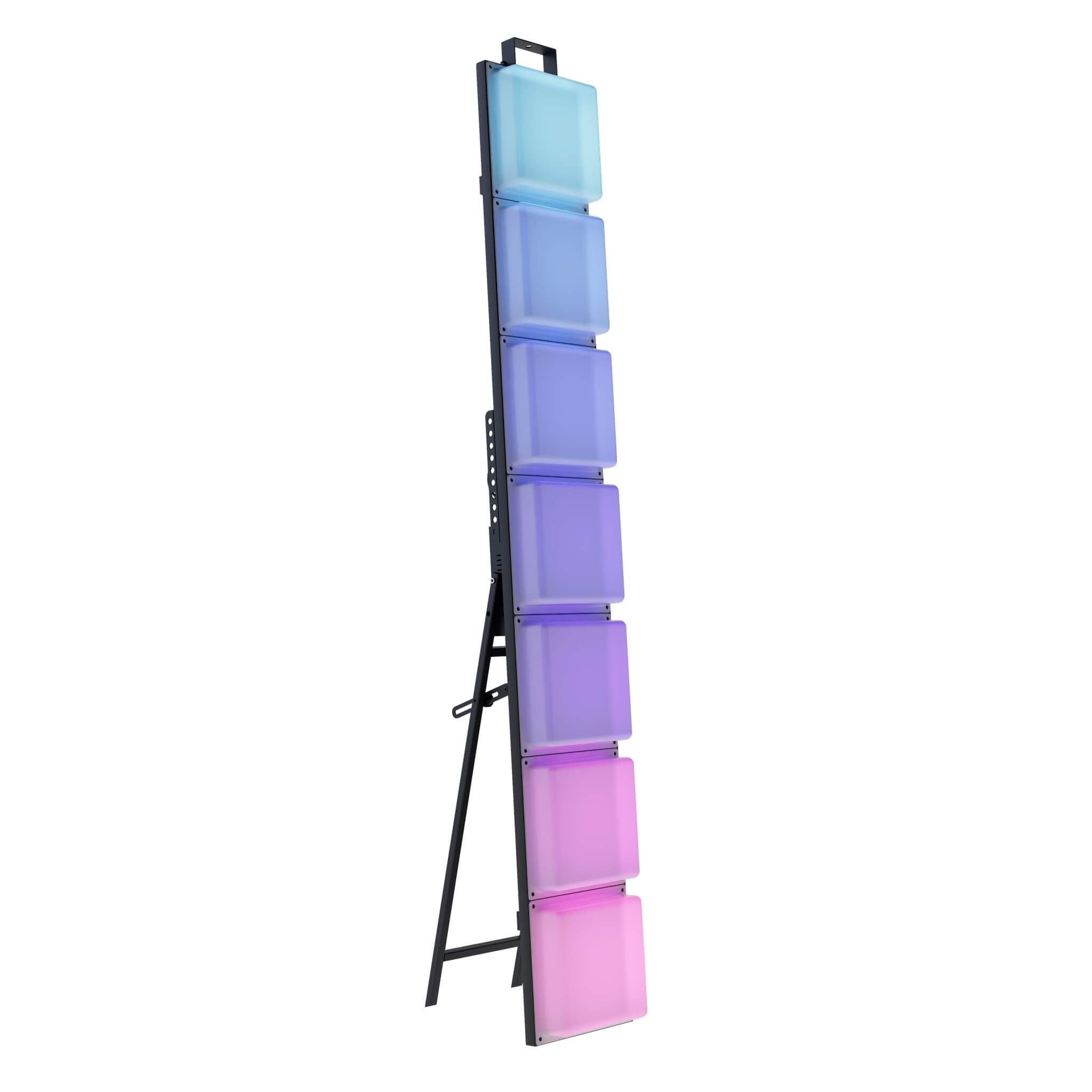 Blizzard Lighting InfiniPix Spektro - 5 ft LED Block Pixel FX Tower, angled gradient