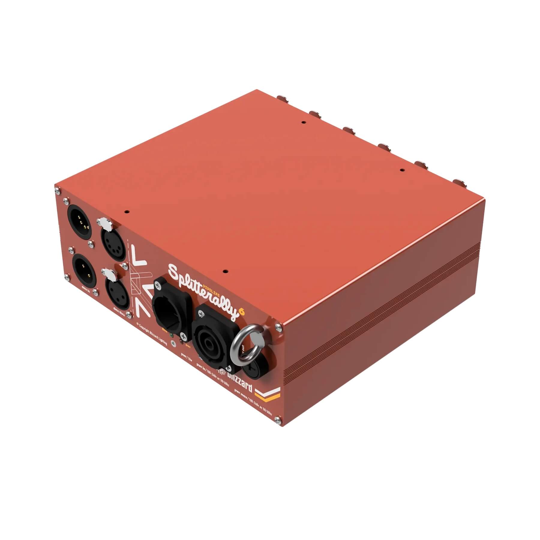 Blizzard Lighting Pipeline Splitterally 6 - DMX Splitter/Booster, front left