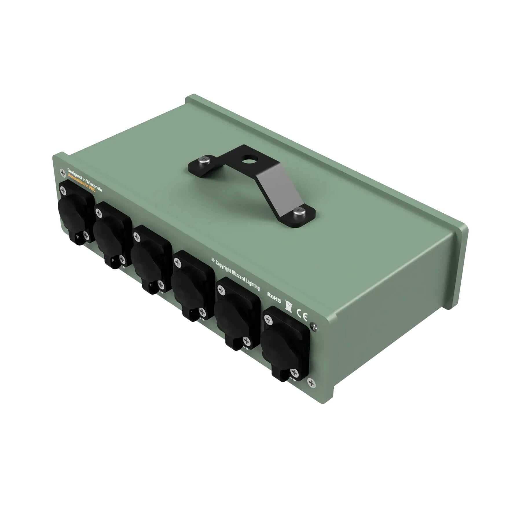 Blizzard Lighting Pipeline Splitterally 6 Outdoorsy - IP65-rated DMX Splitter/Booster, back left