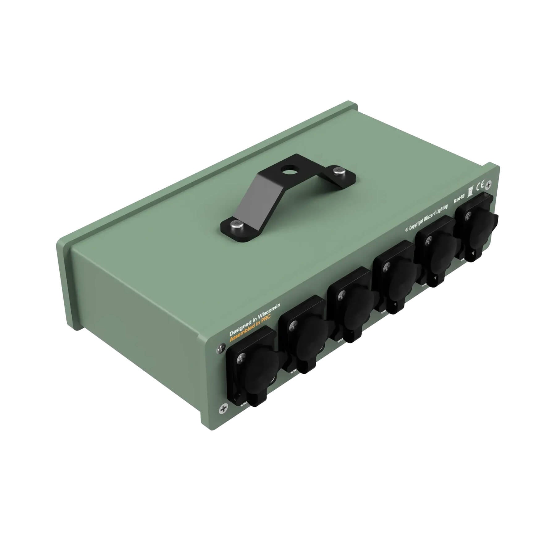 Blizzard Lighting Pipeline Splitterally 6 Outdoorsy - IP65-rated DMX Splitter/Booster, back right