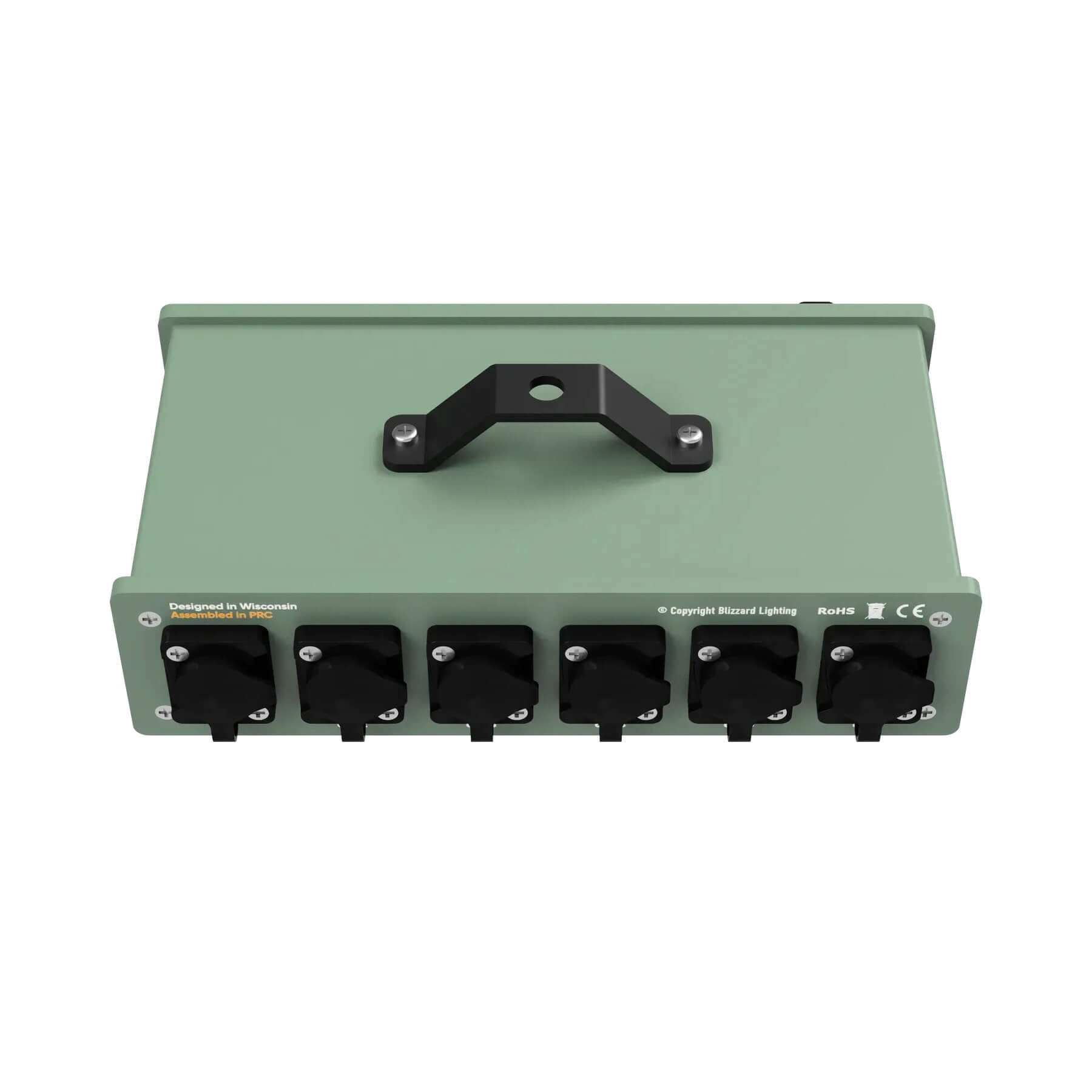 Blizzard Lighting Pipeline Splitterally 6 Outdoorsy - IP65-rated DMX Splitter/Booster, back top