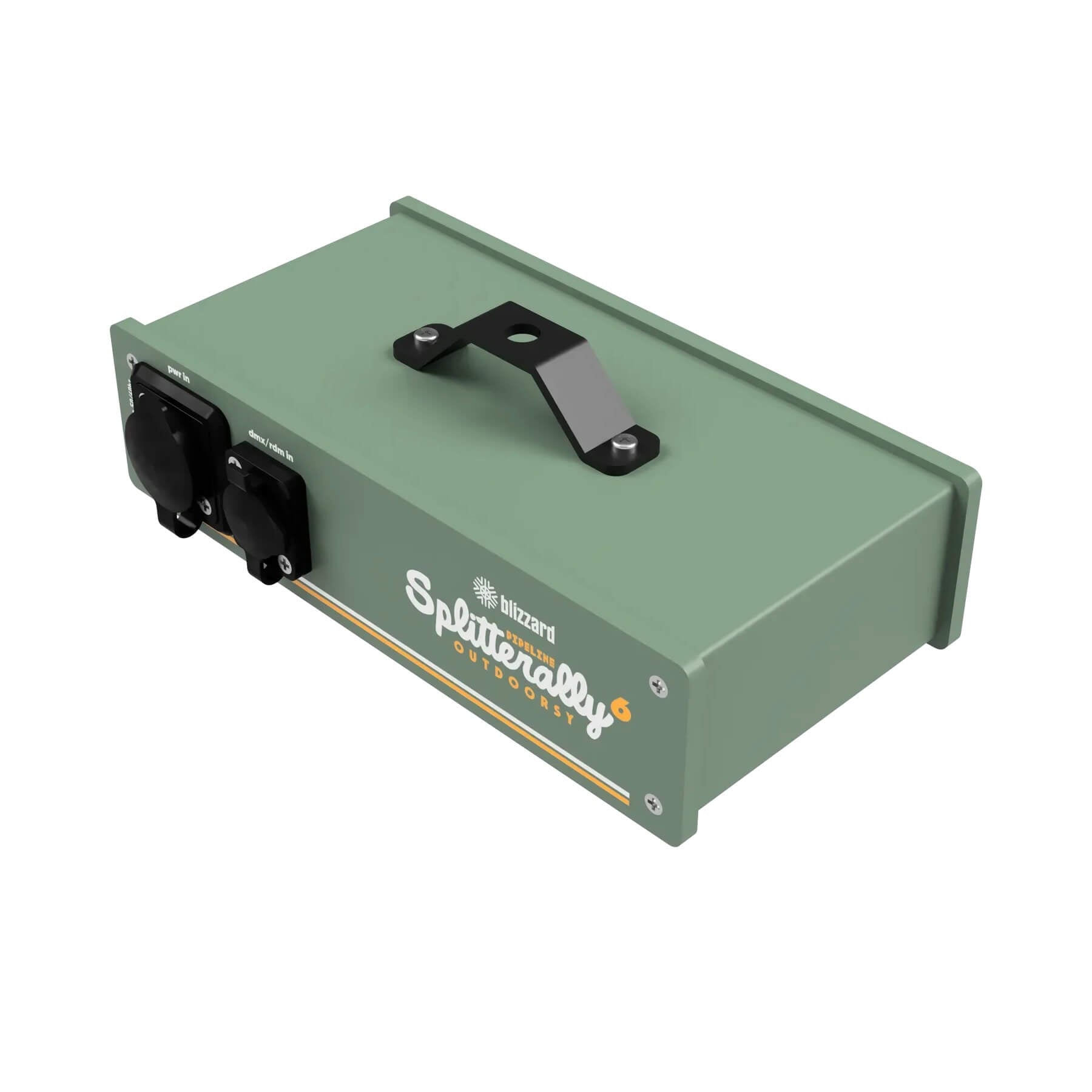Blizzard Lighting Pipeline Splitterally 6 Outdoorsy - IP65-rated DMX Splitter/Booster, front left