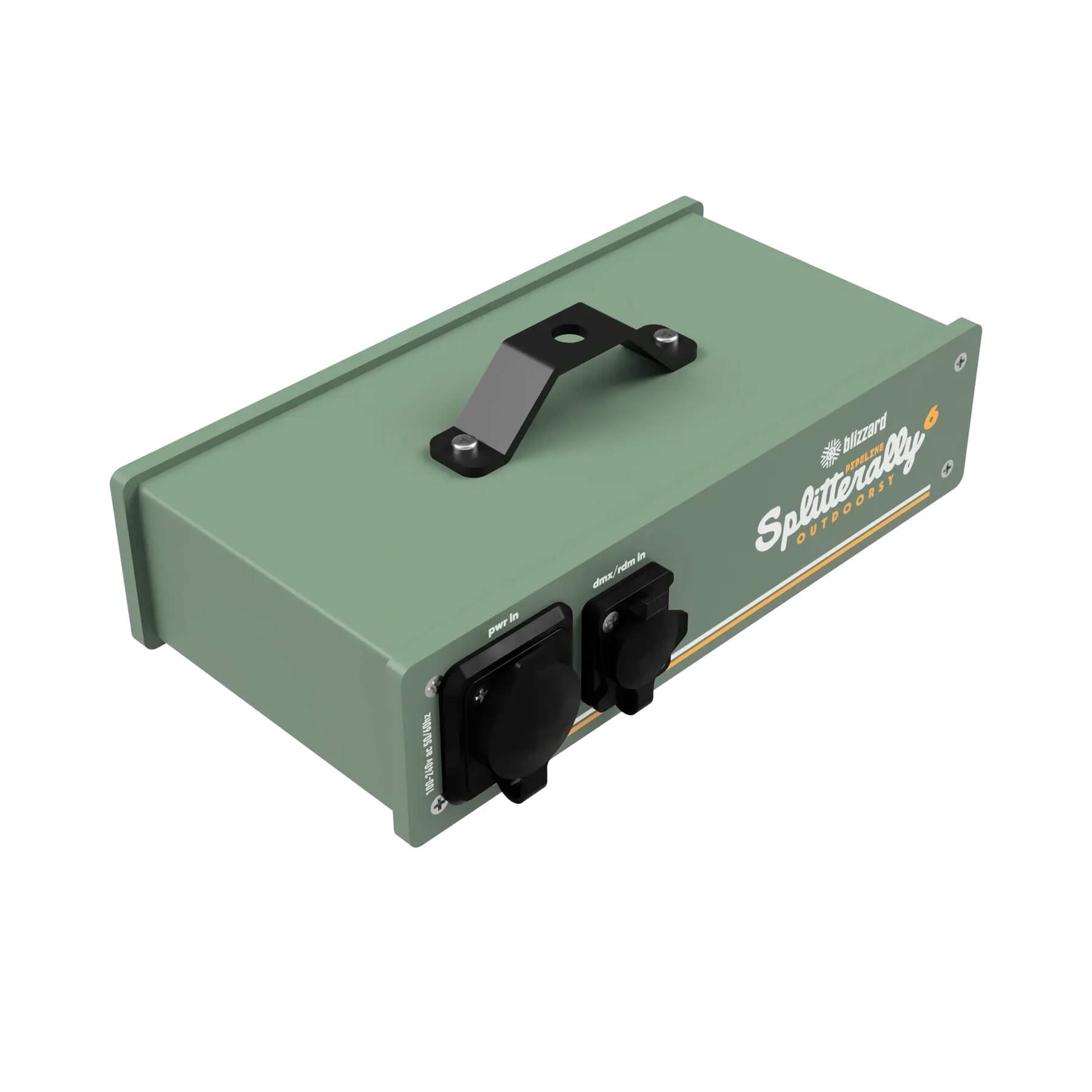 Blizzard Lighting Pipeline Splitterally 6 Outdoorsy - IP65-rated DMX Splitter/Booster, front right