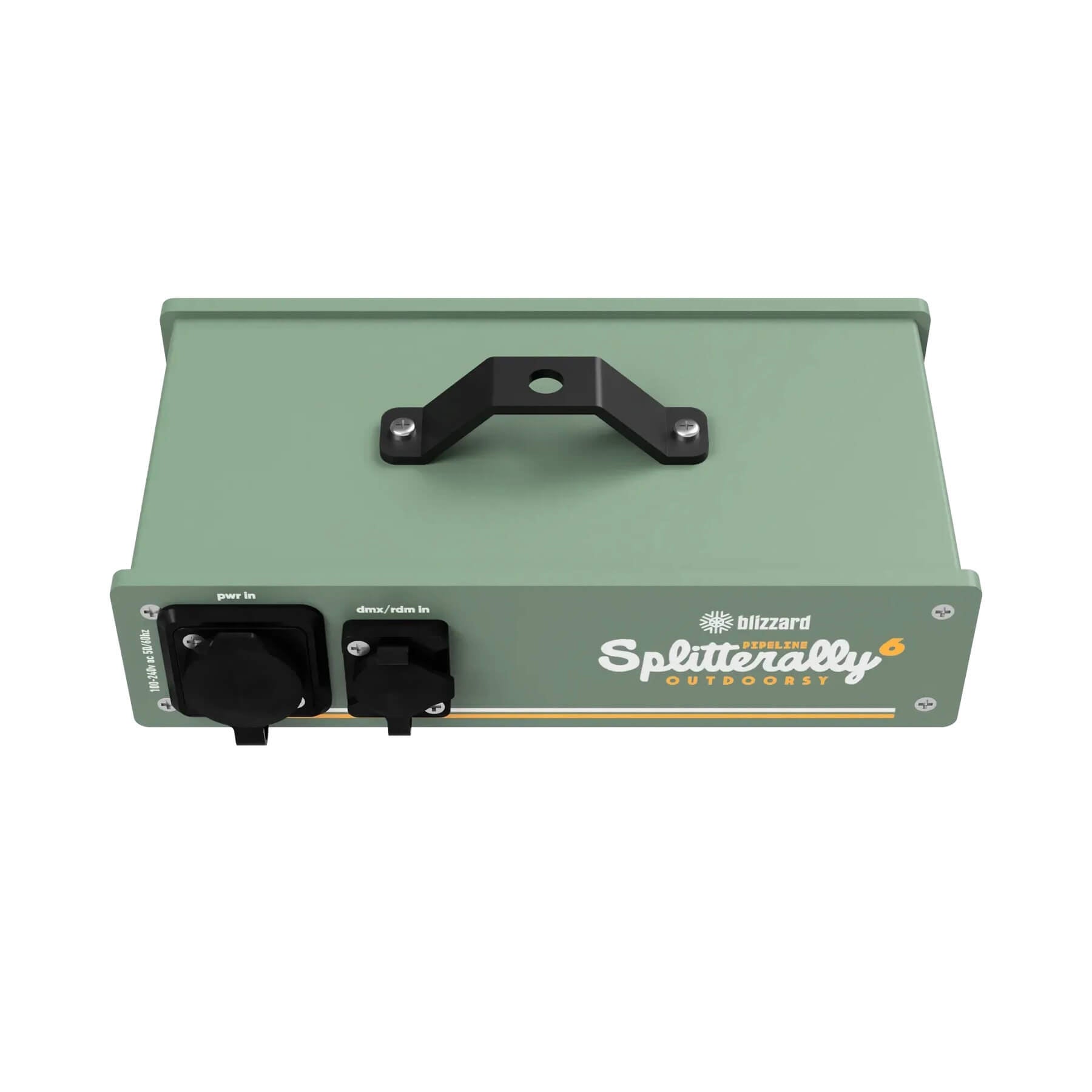 Blizzard Lighting Pipeline Splitterally 6 Outdoorsy - IP65-rated DMX Splitter/Booster, front top